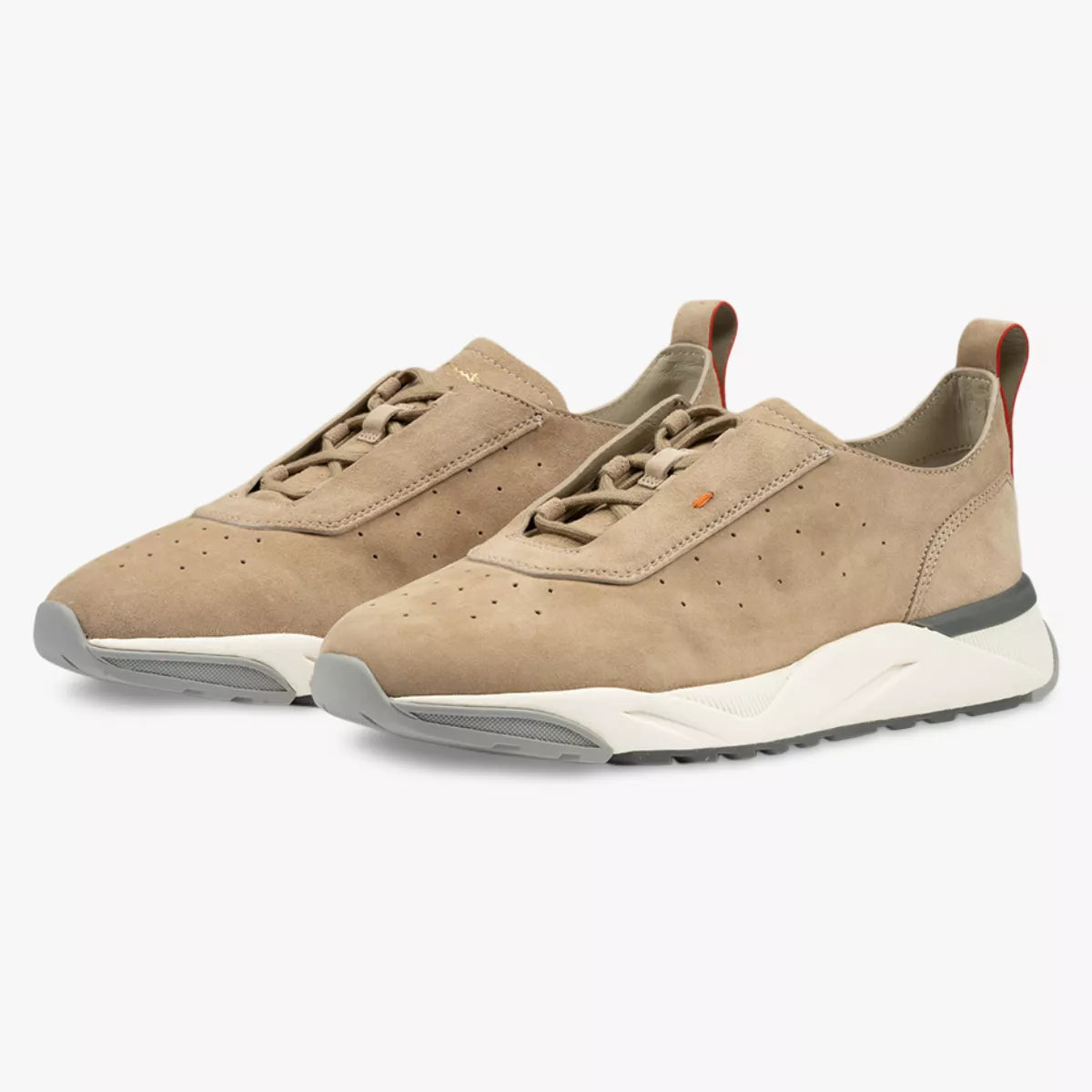 Santoni Sneaker Beige Suede