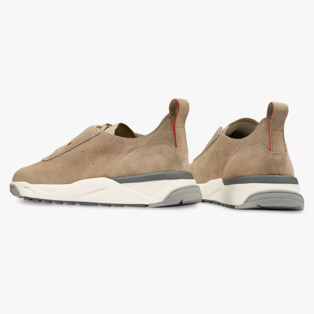 Santoni Sneaker Beige Suede