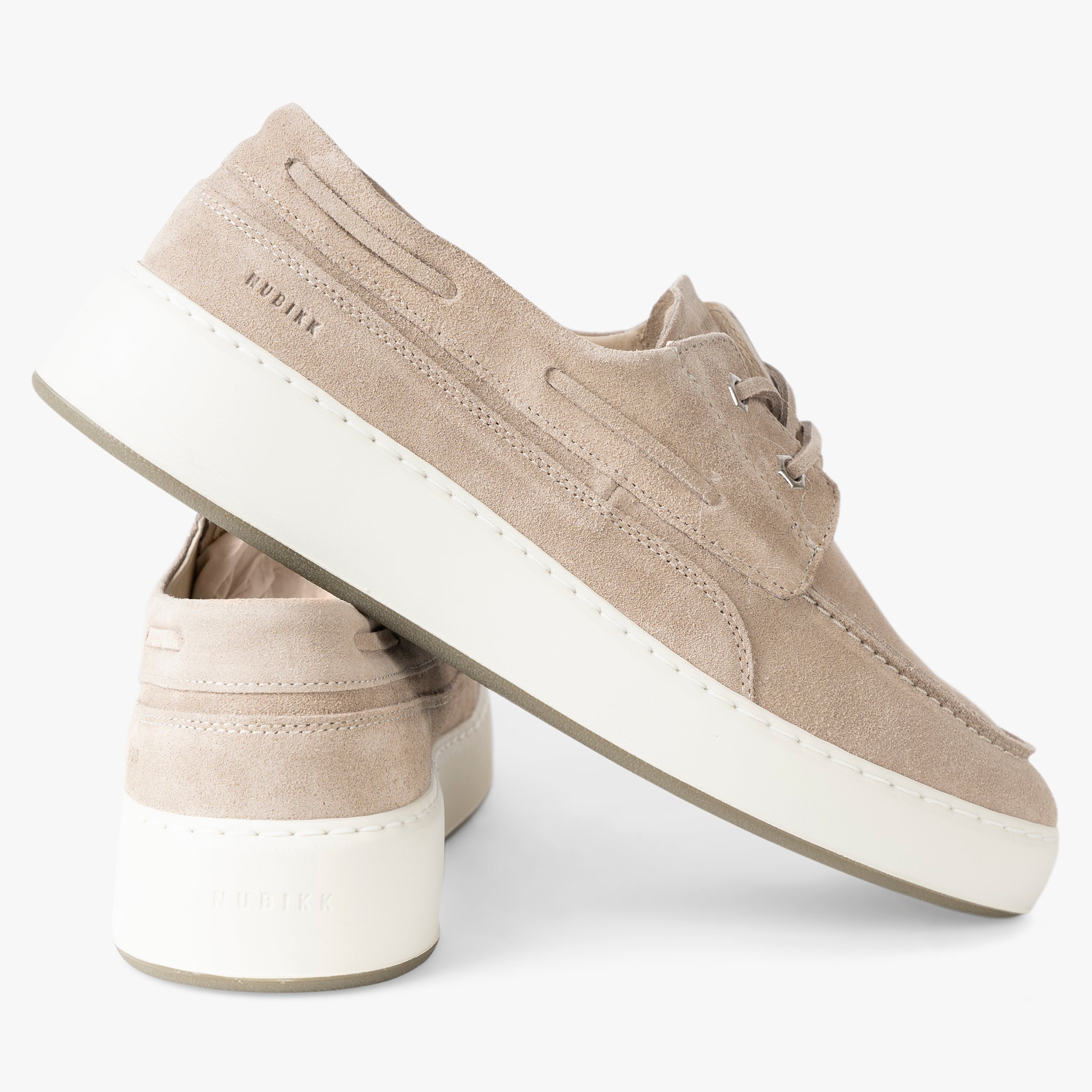 Nubikk Bootschoen Beige | Jiro Yacht