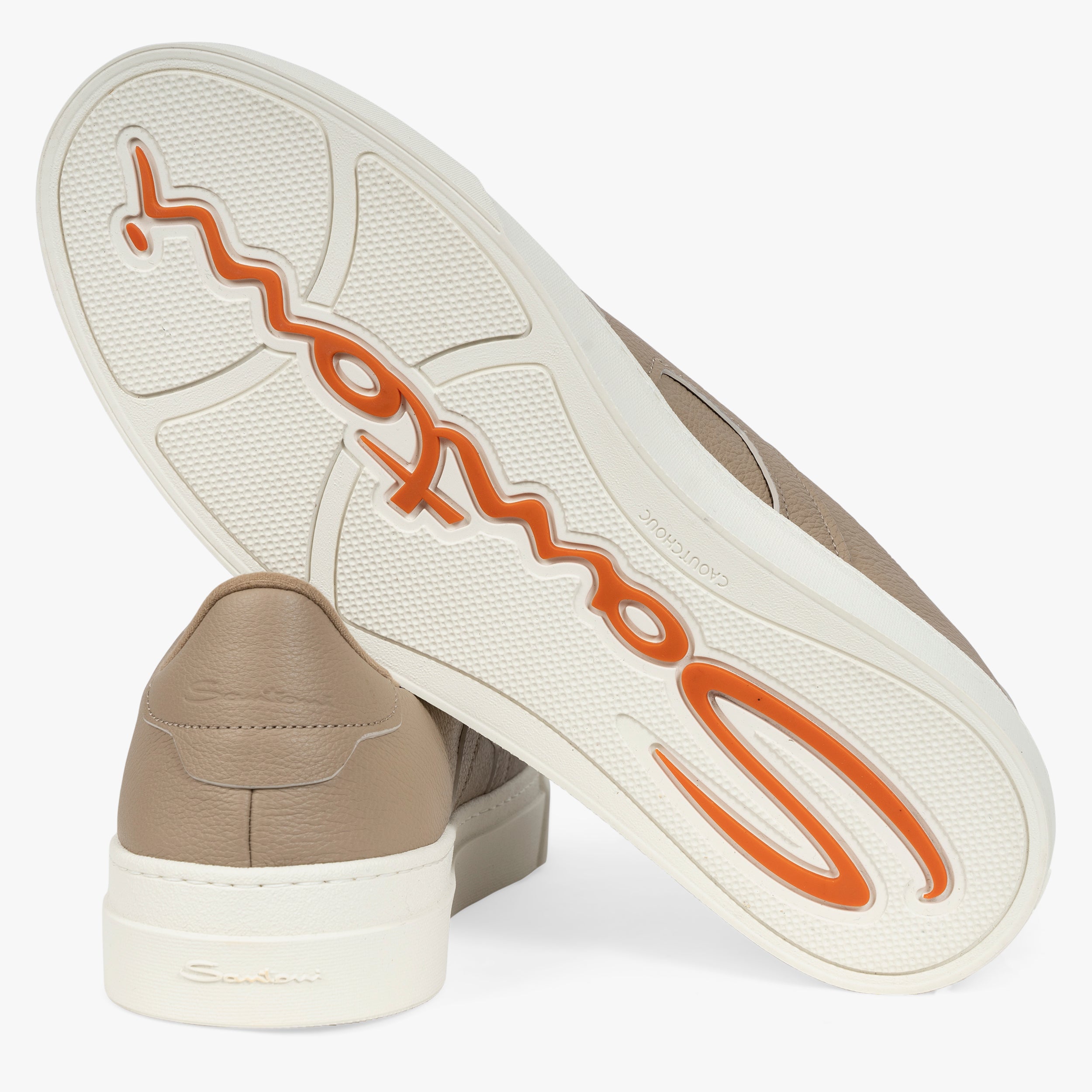 Santoni Sneaker Beige | Double Buckle