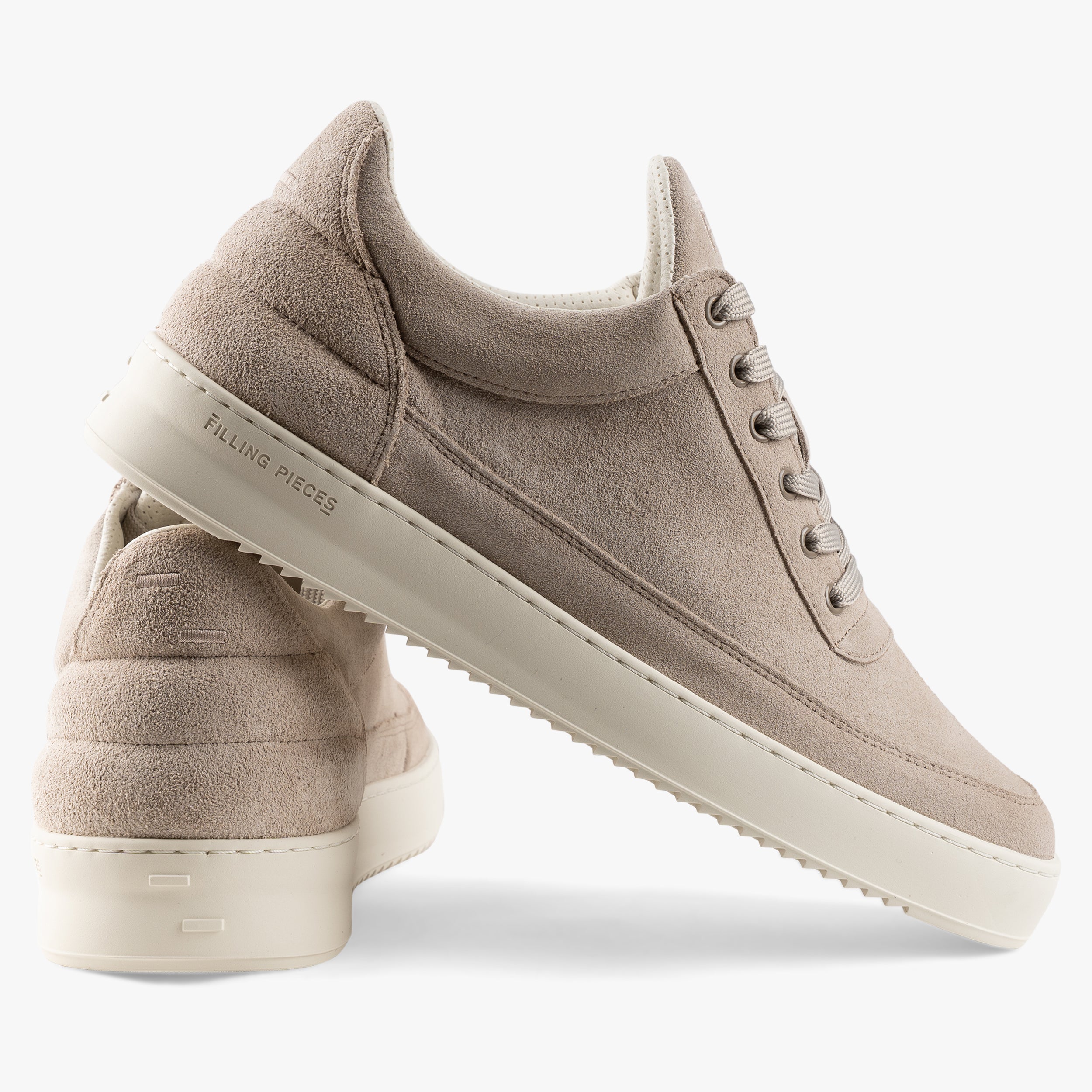 Filling Pieces Sneakers Beige | Low Top Suede