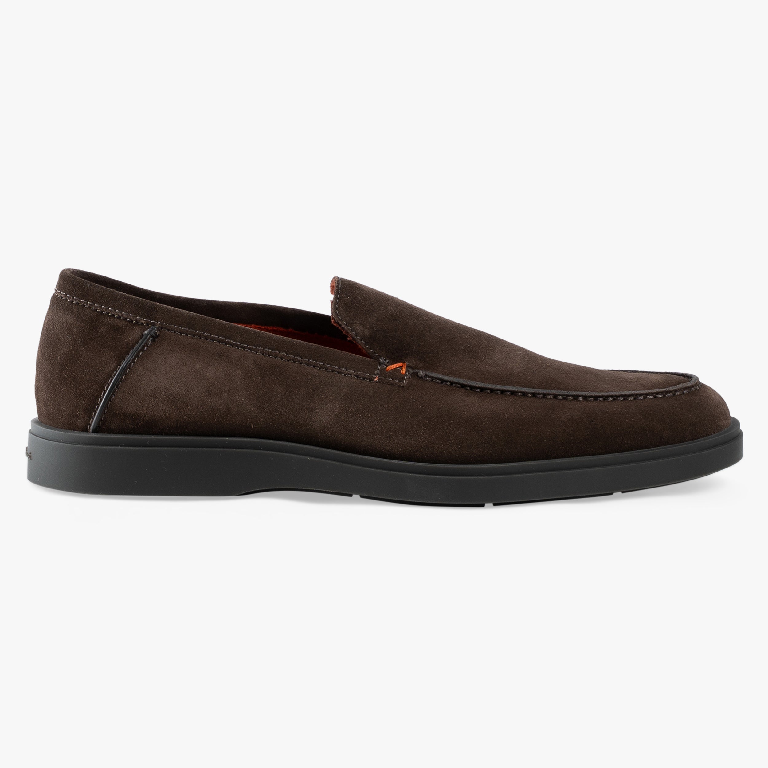 Santoni Loafer Bruin Suède