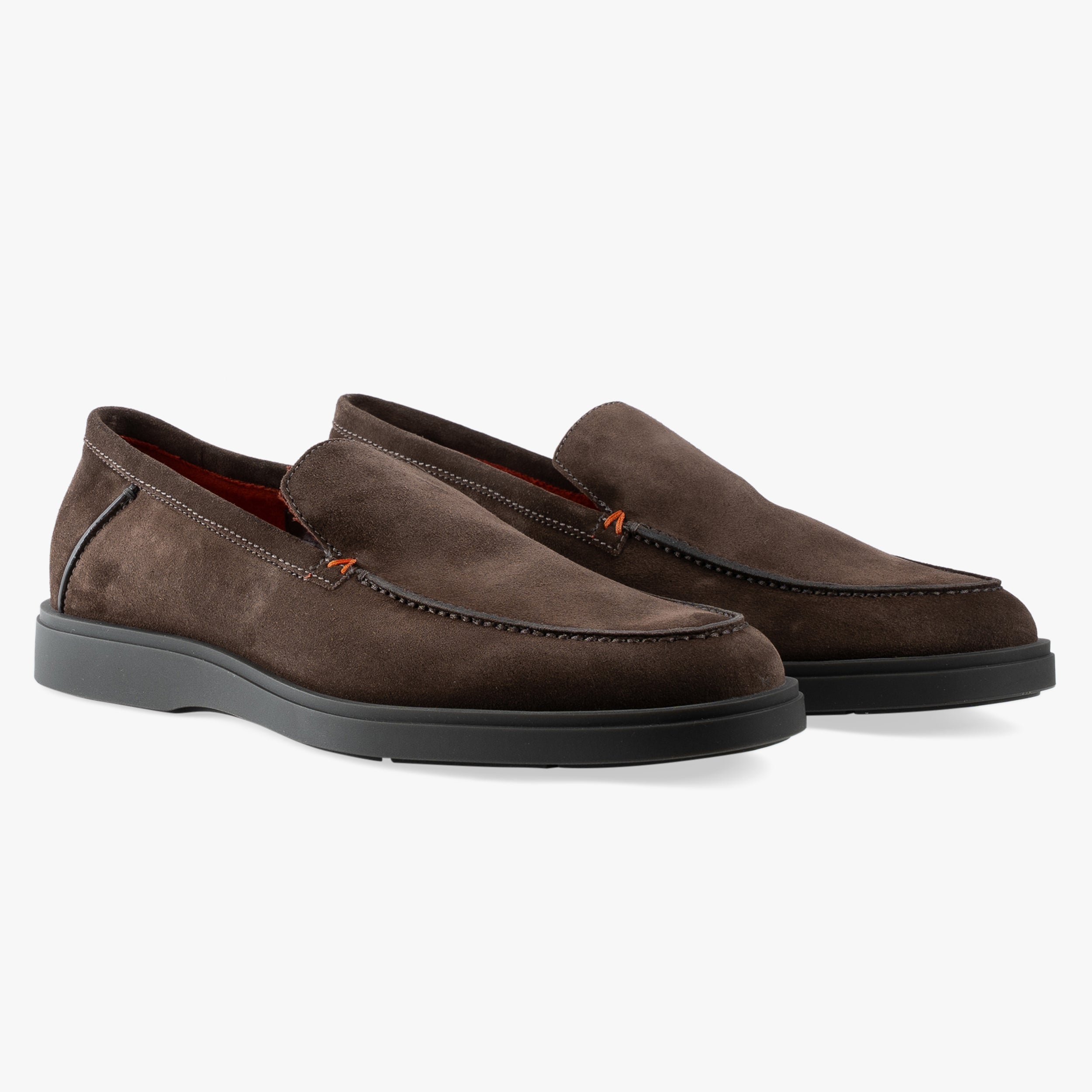 Santoni Loafer Bruin Suède