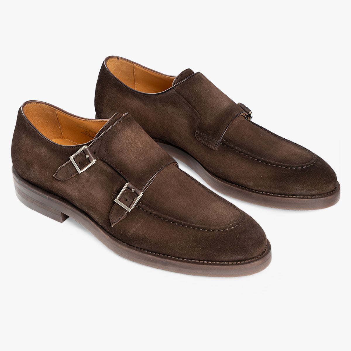 Magnanni Dubbele Gespschoen Bruin Suede