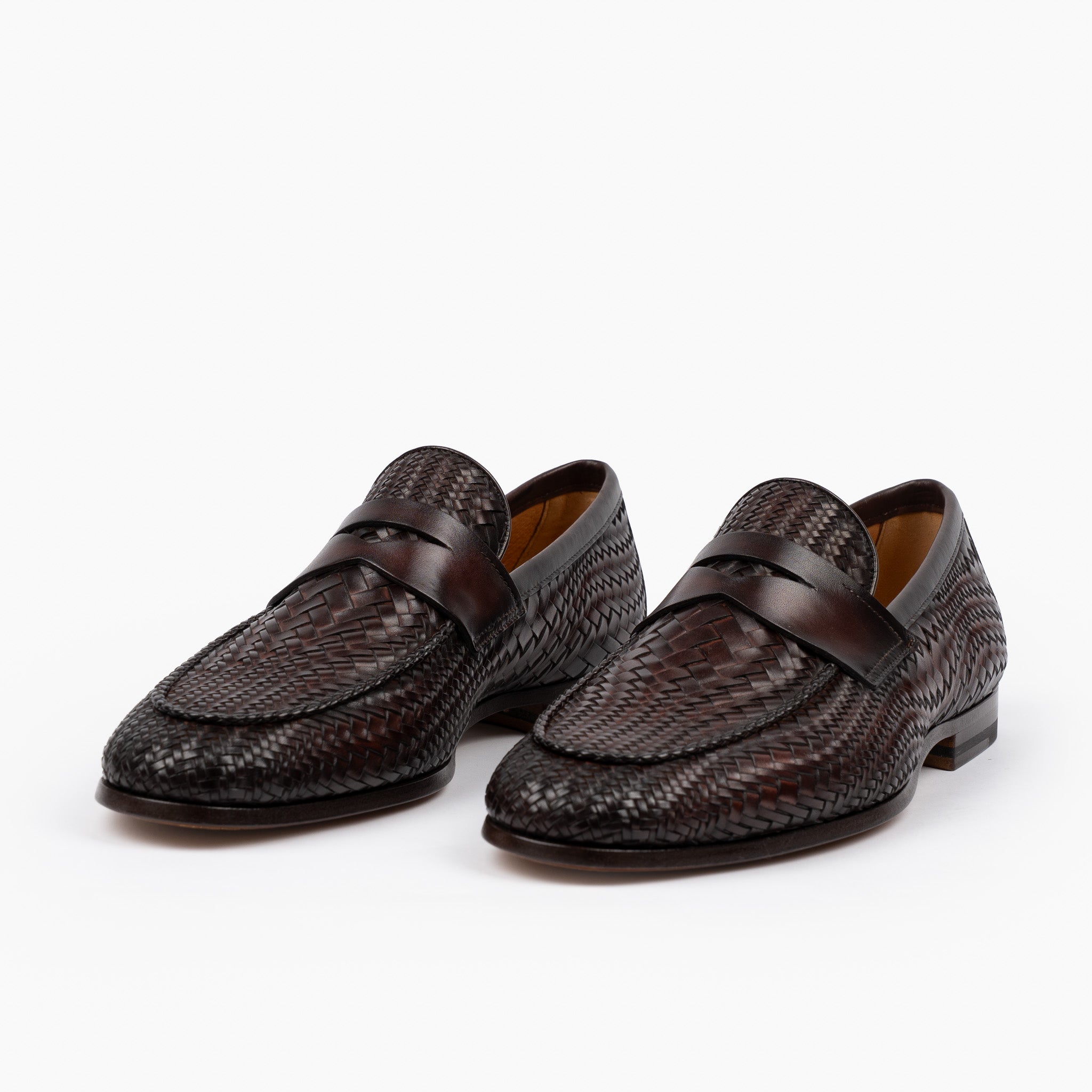 Magnanni Gevlochten Loafer Bruin