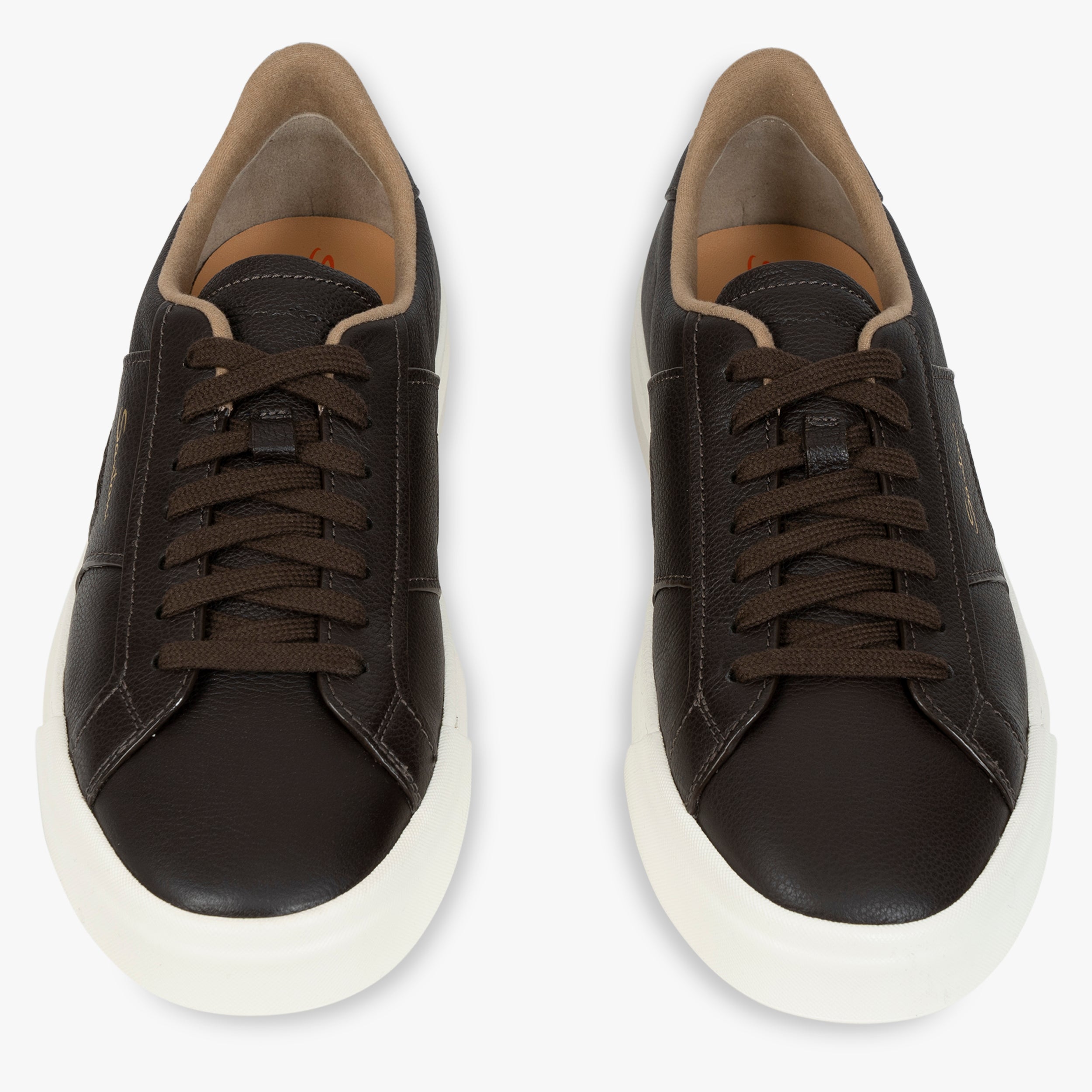 Santoni Sneaker Donkerbruin | Double Buckle