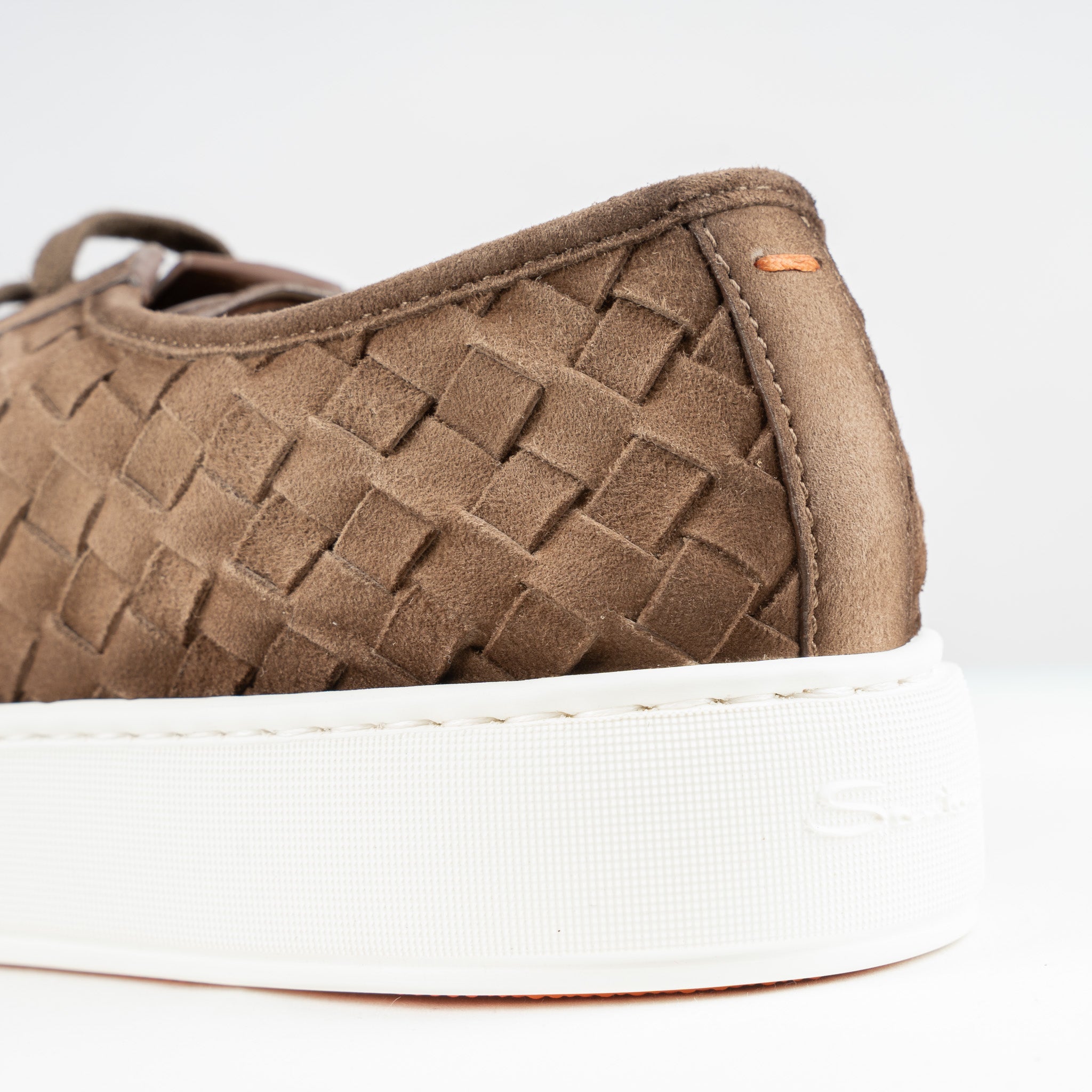 Santoni Gevlochten Sneaker Beige | Intrecci