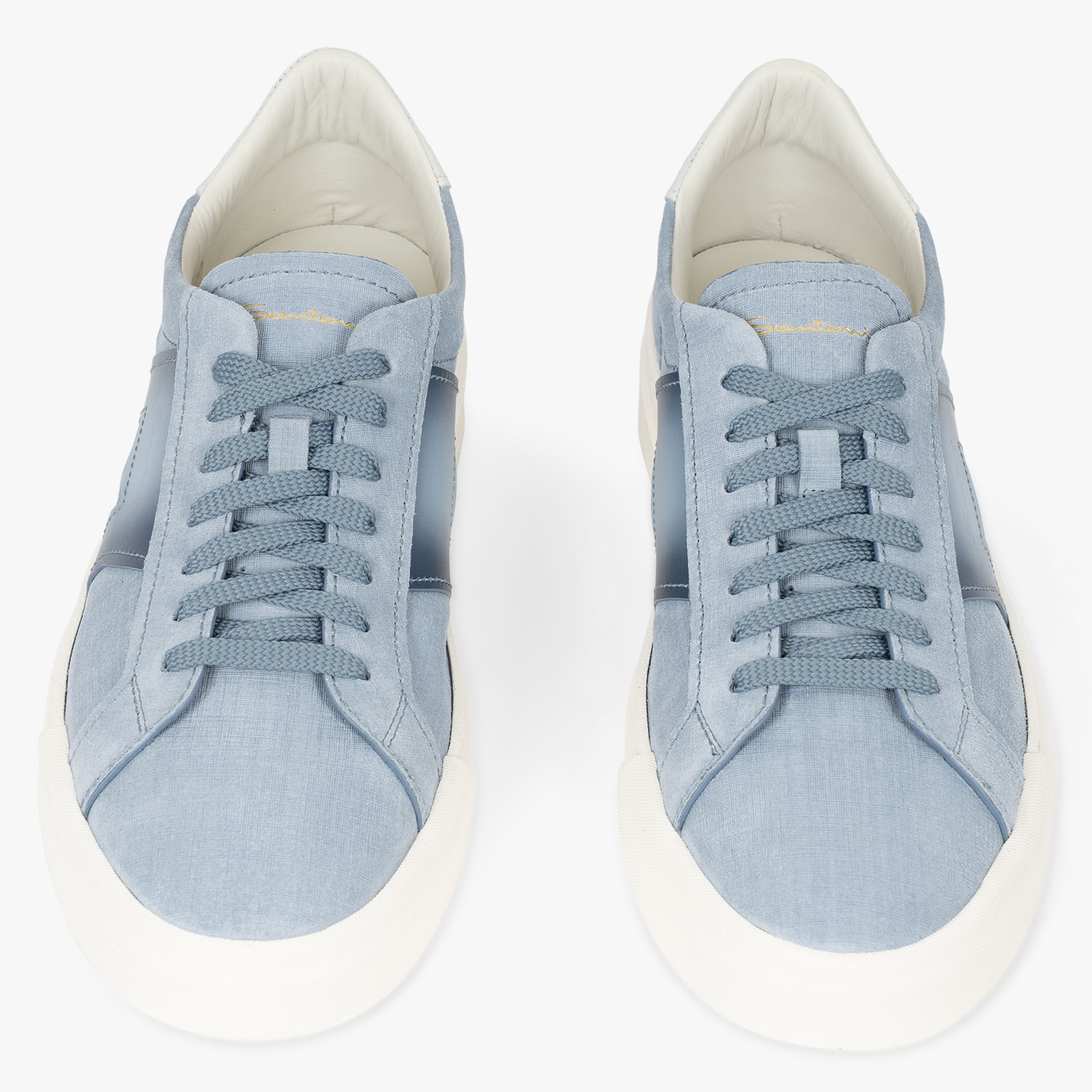 Santoni Sneakers Lichtblauw | Double Buckle