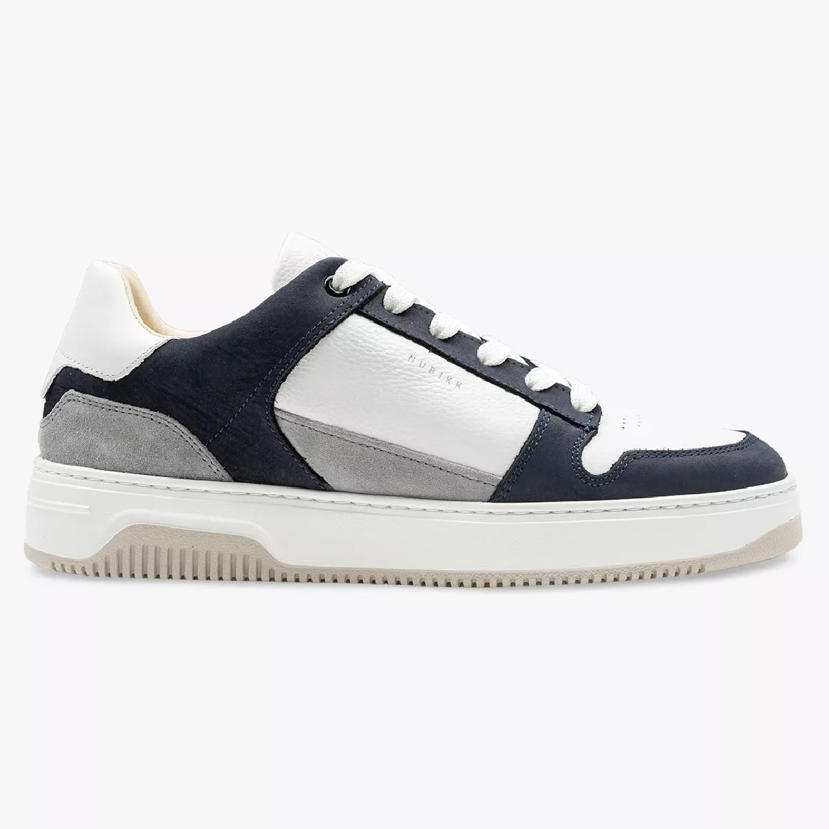 Nubikk Sneaker Wit met Blauw | Basket Court