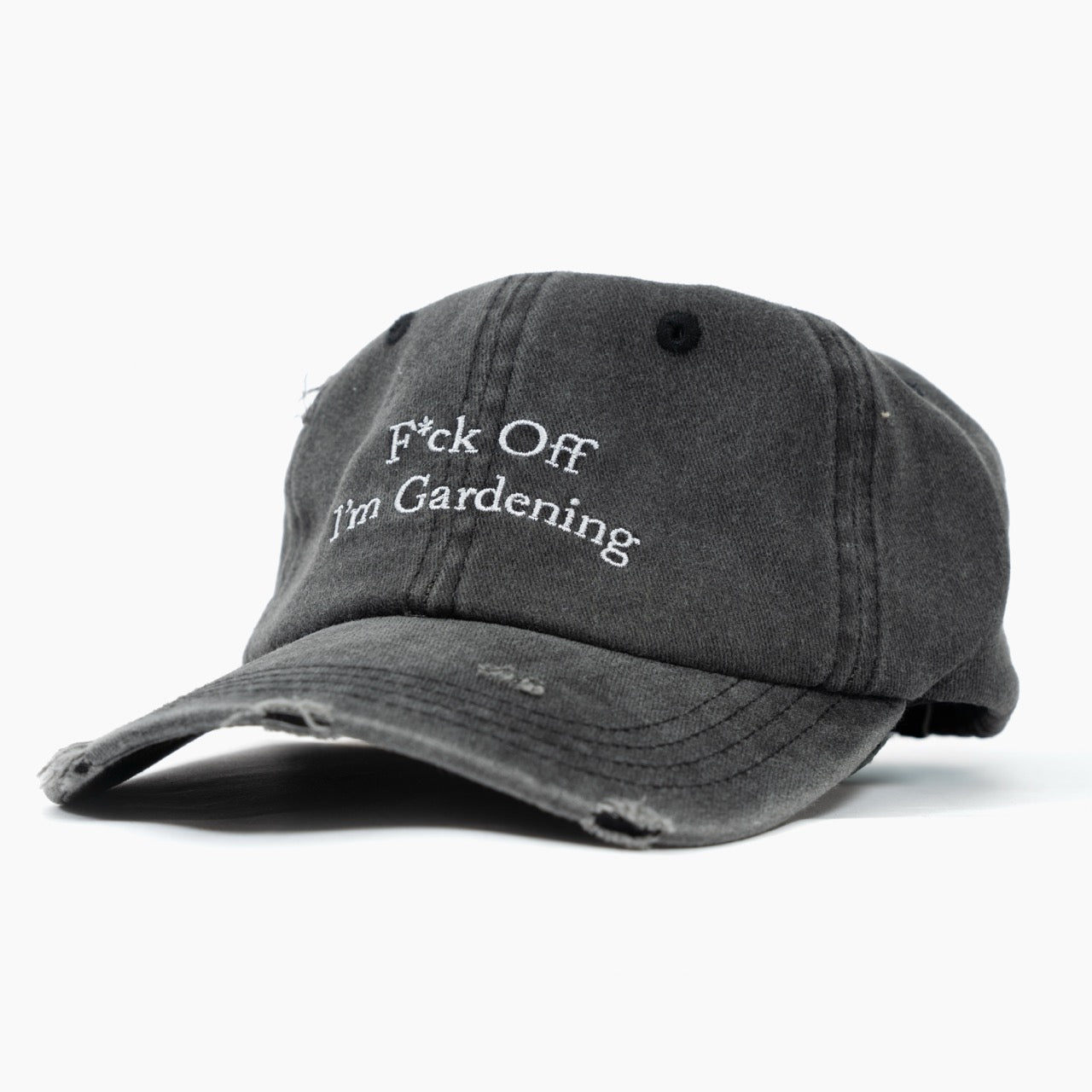 Bram's Fruit Pet Grijs | F* OFF CAP DISTRESSED