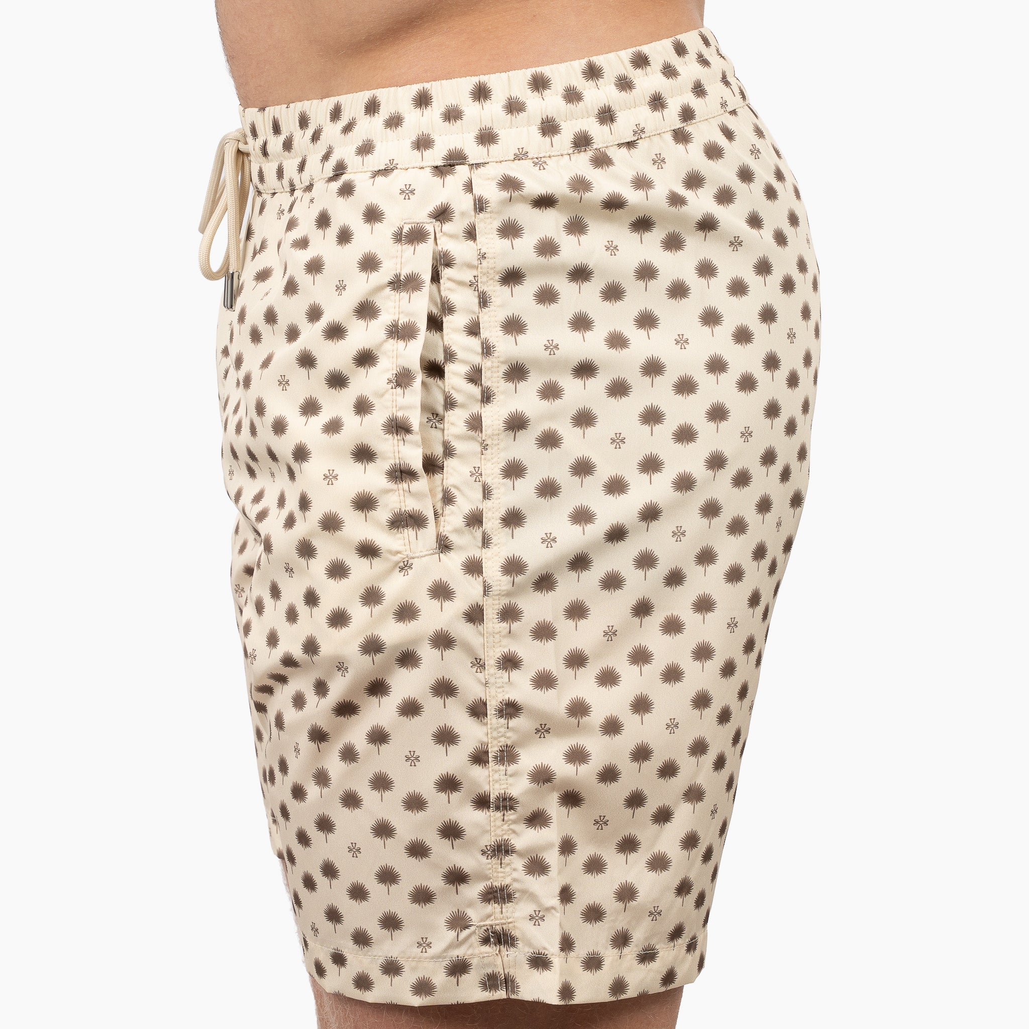 Jacob Cohen Zwembroek Palm Print Beige | Resort