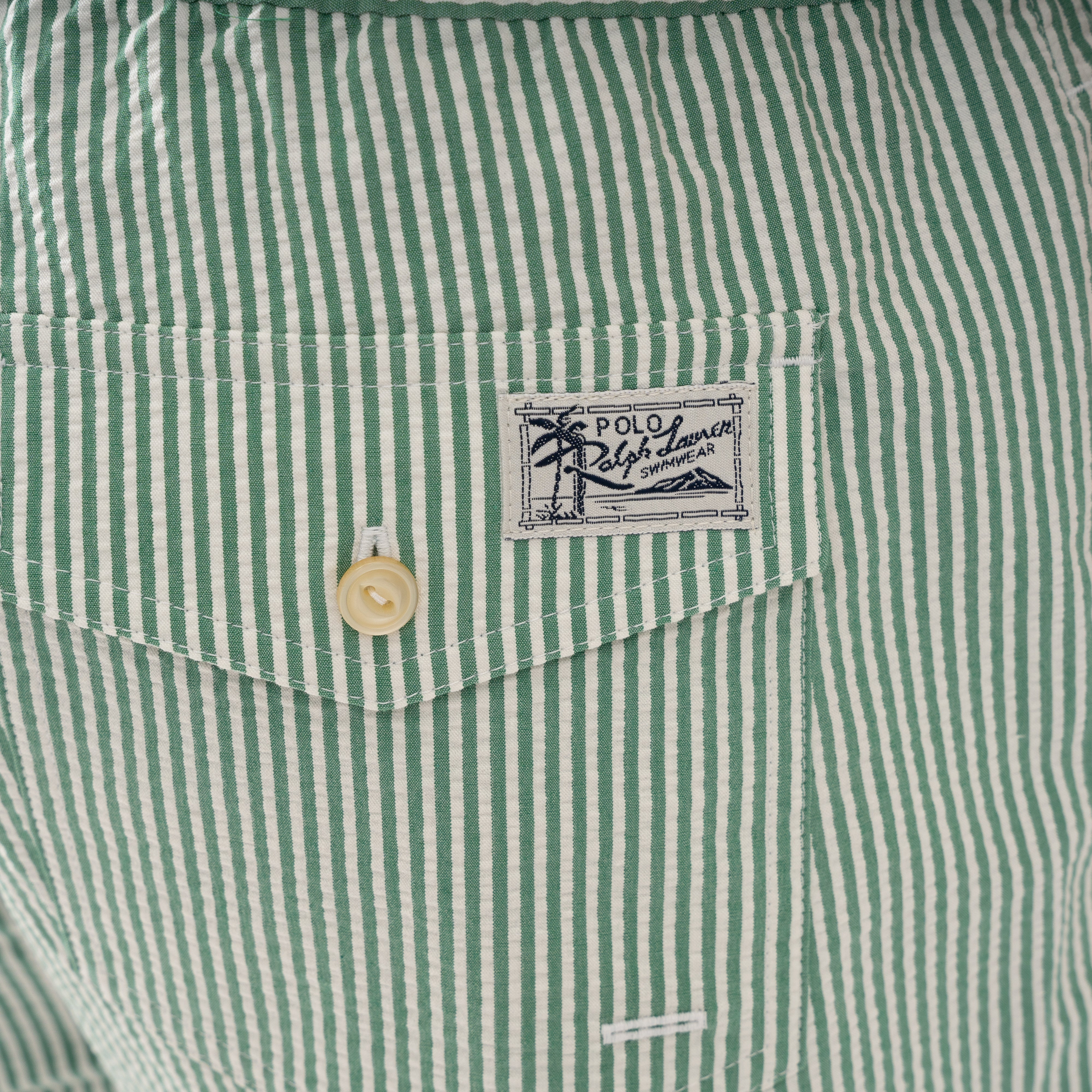 Ralph Lauren Zwembroek Groen Gestreept | Seersucker