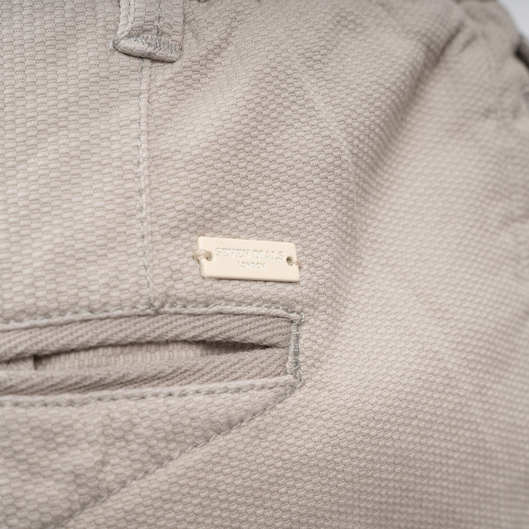 SEVEN DIALS Korte Broek Lichtgrijs | Audel