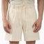 Olaf Korte Broek Off-White | Cotton Linen Shorts