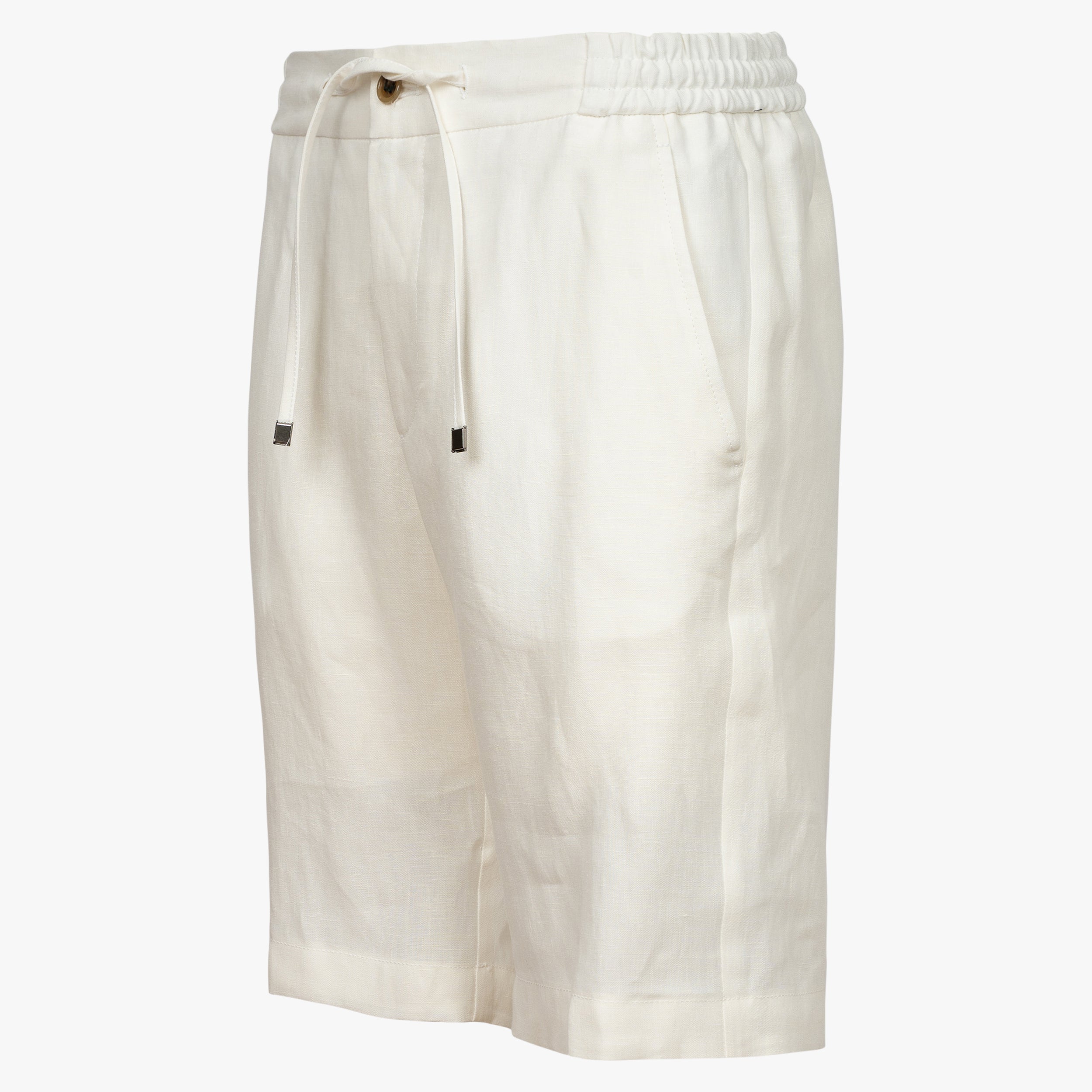 Berwich Linnen Korte Broek Wit | Spiaggia Short