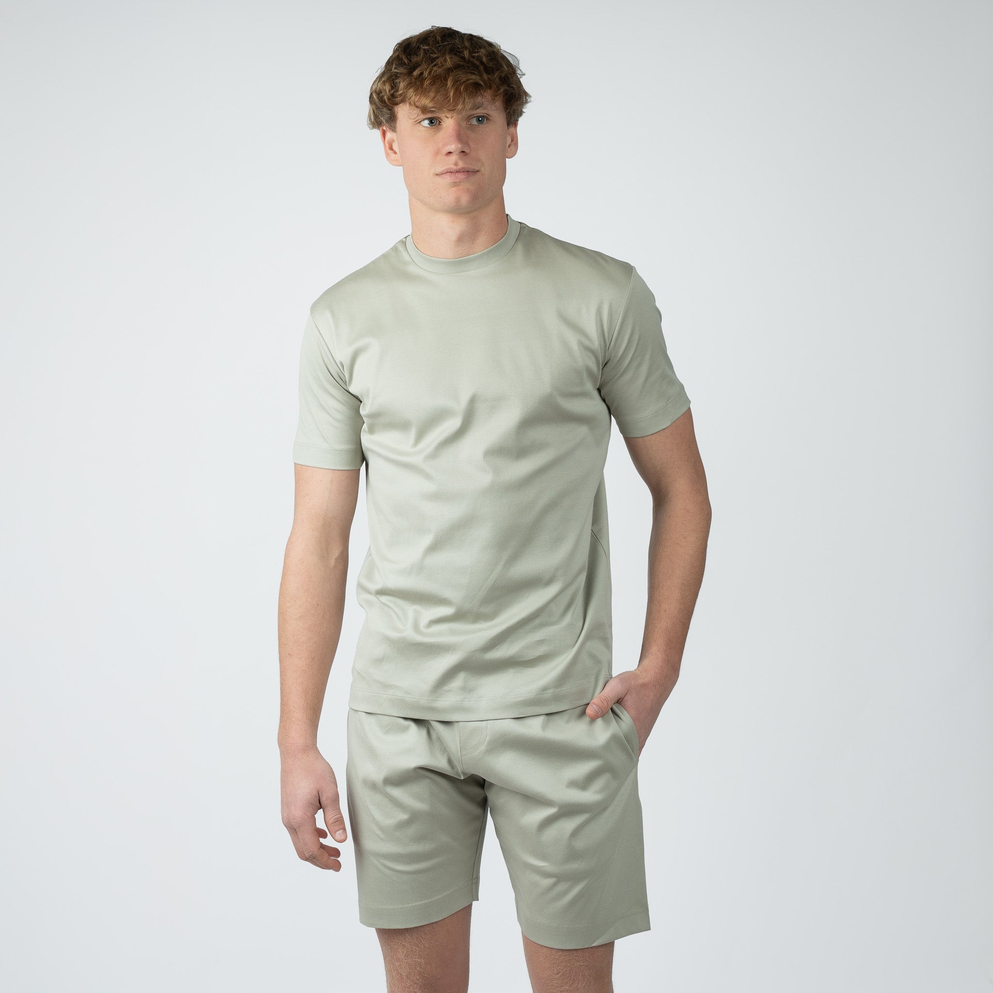 Valenza Korte Broek Lichtgrijs | Interlock Supima