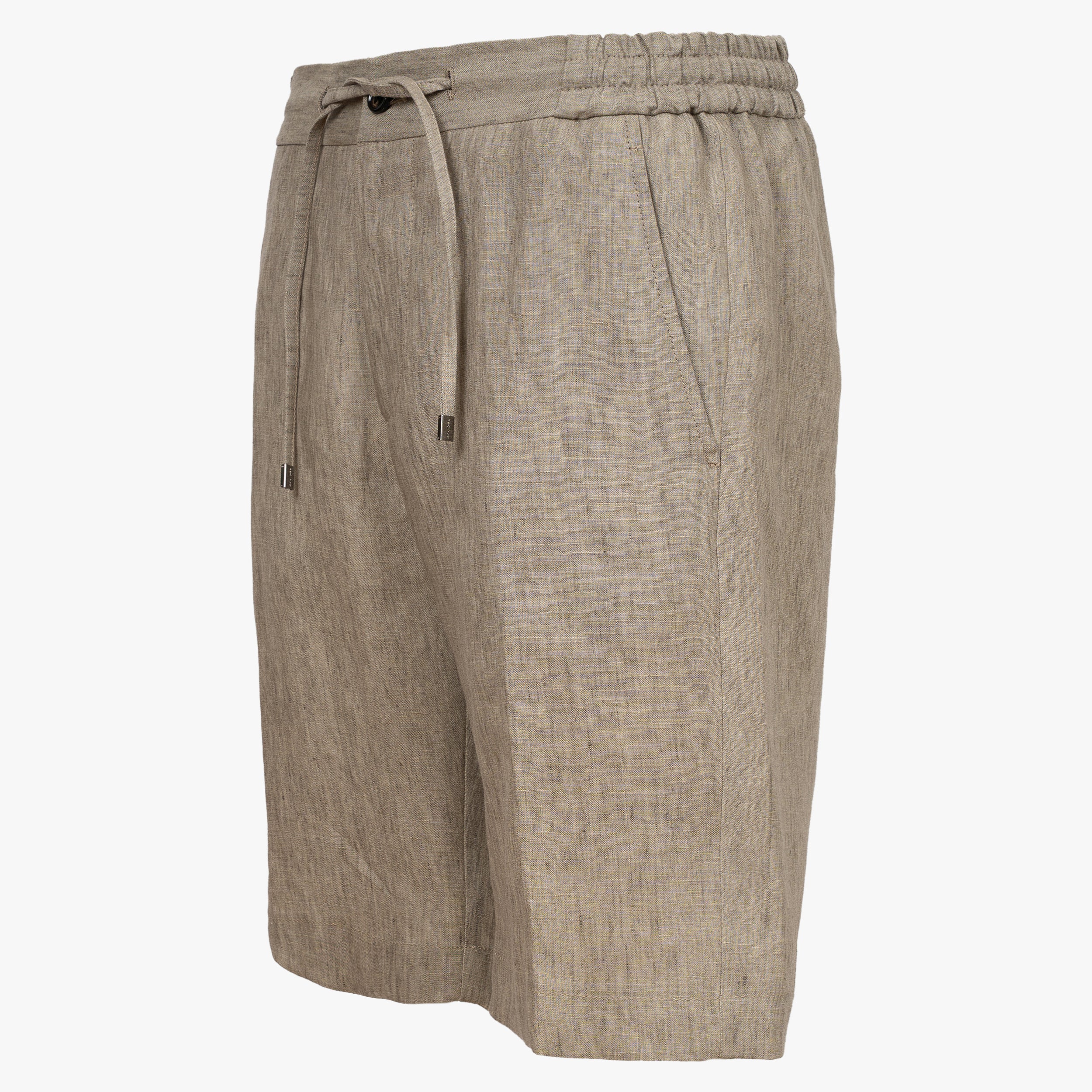Berwich Linnen Korte Broek Taupe | Spiaggia Short