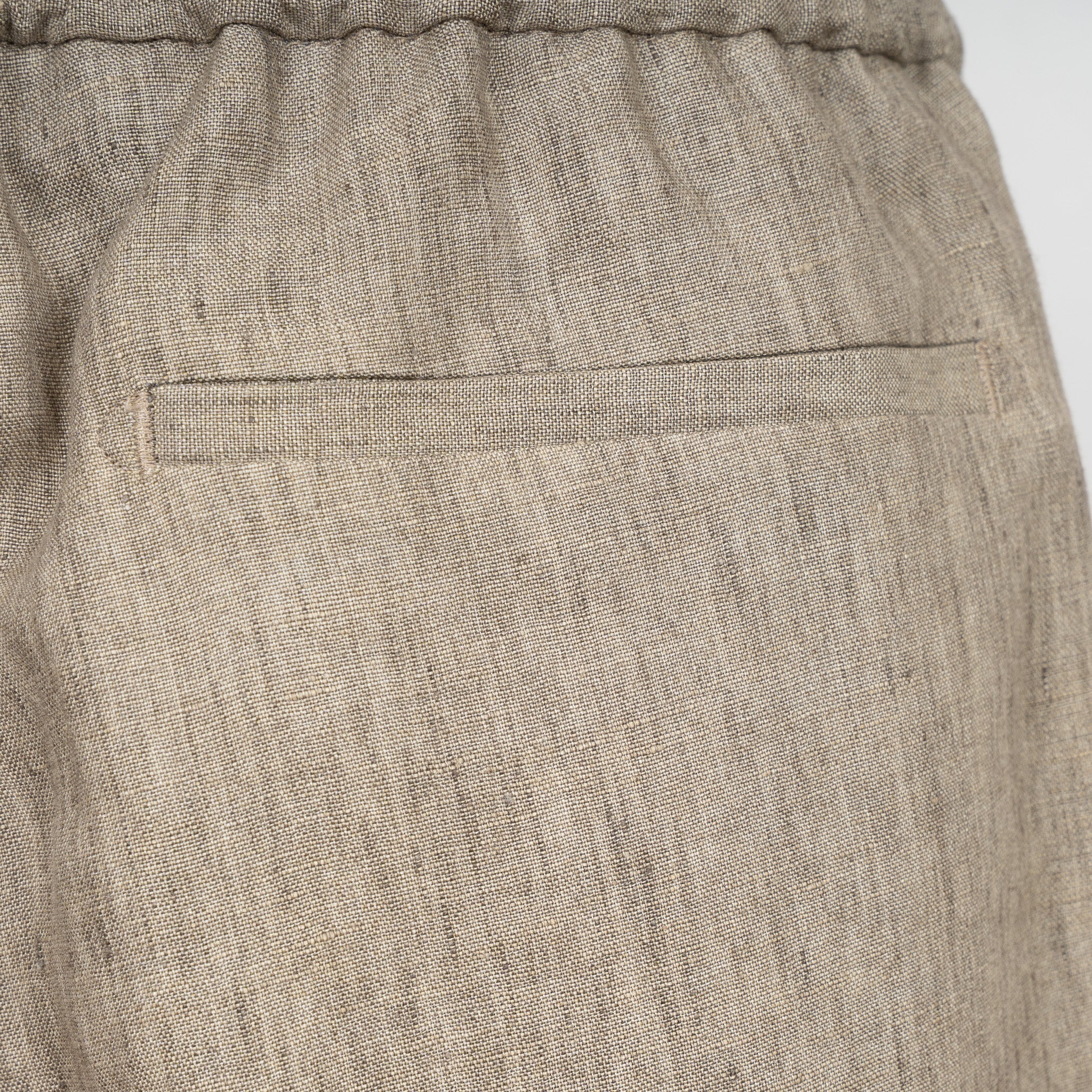 Berwich Linnen Korte Broek Taupe | Spiaggia Short