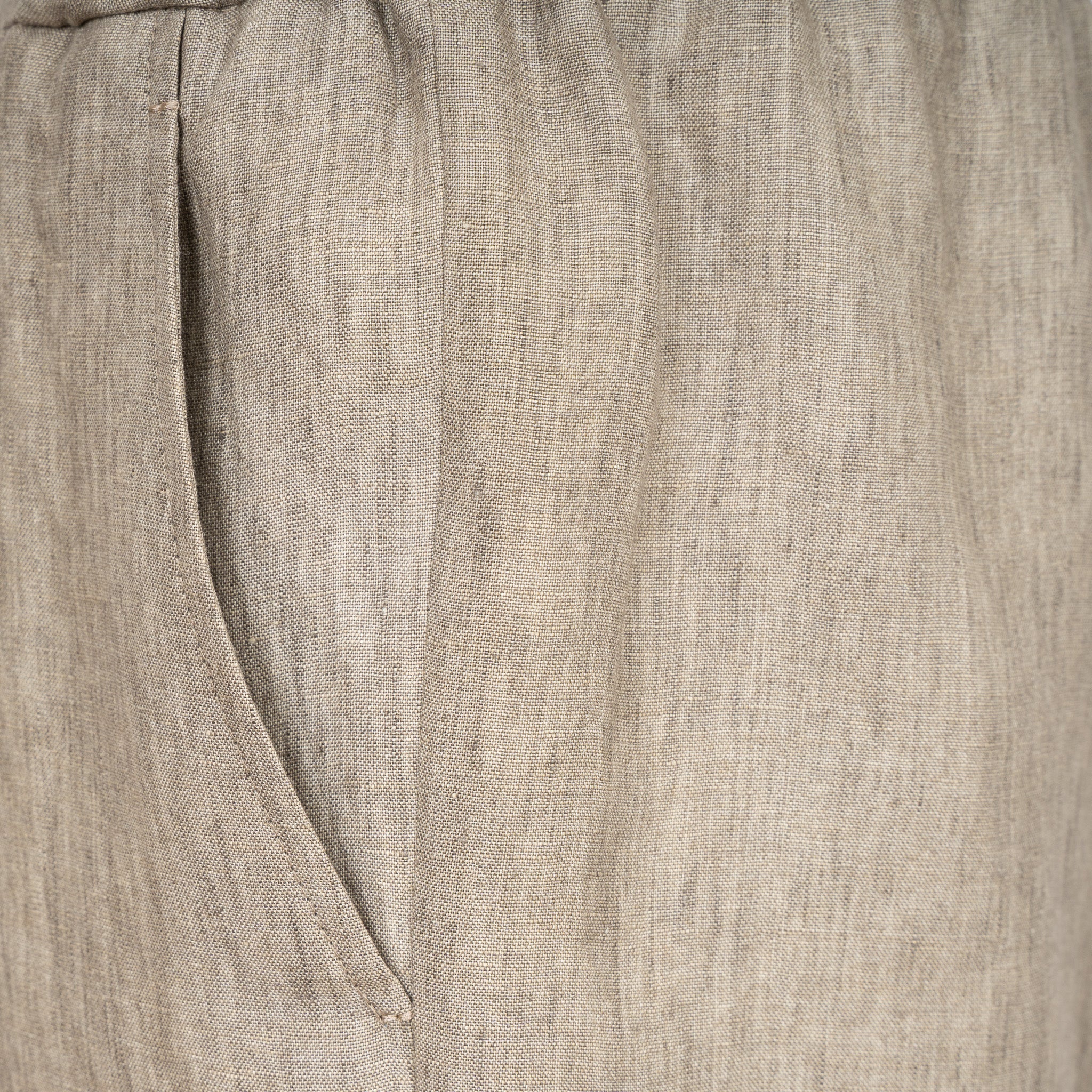 Berwich Linnen Korte Broek Taupe | Spiaggia Short