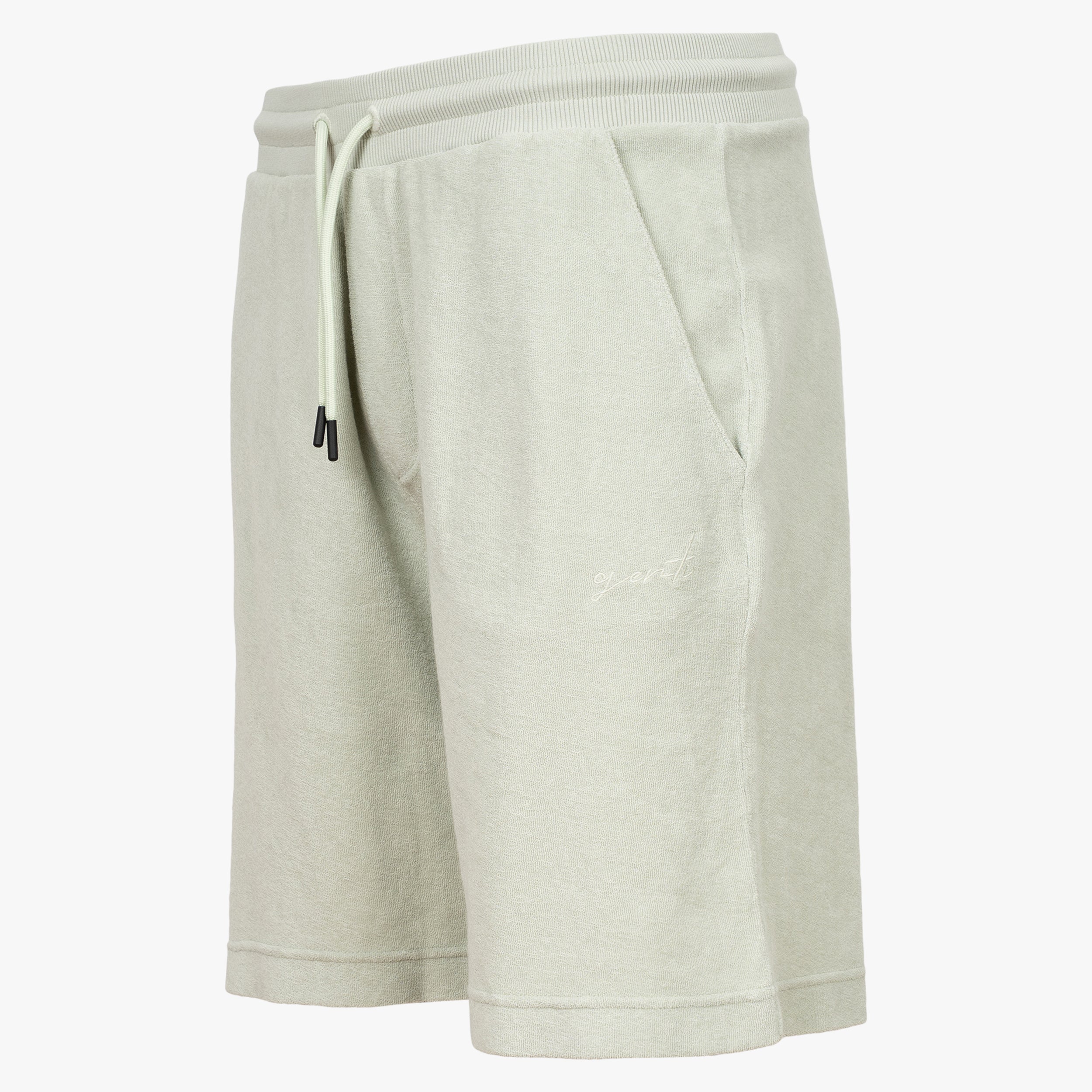 Genti Badstof Korte Broek Mintgroen | Organic Cotton