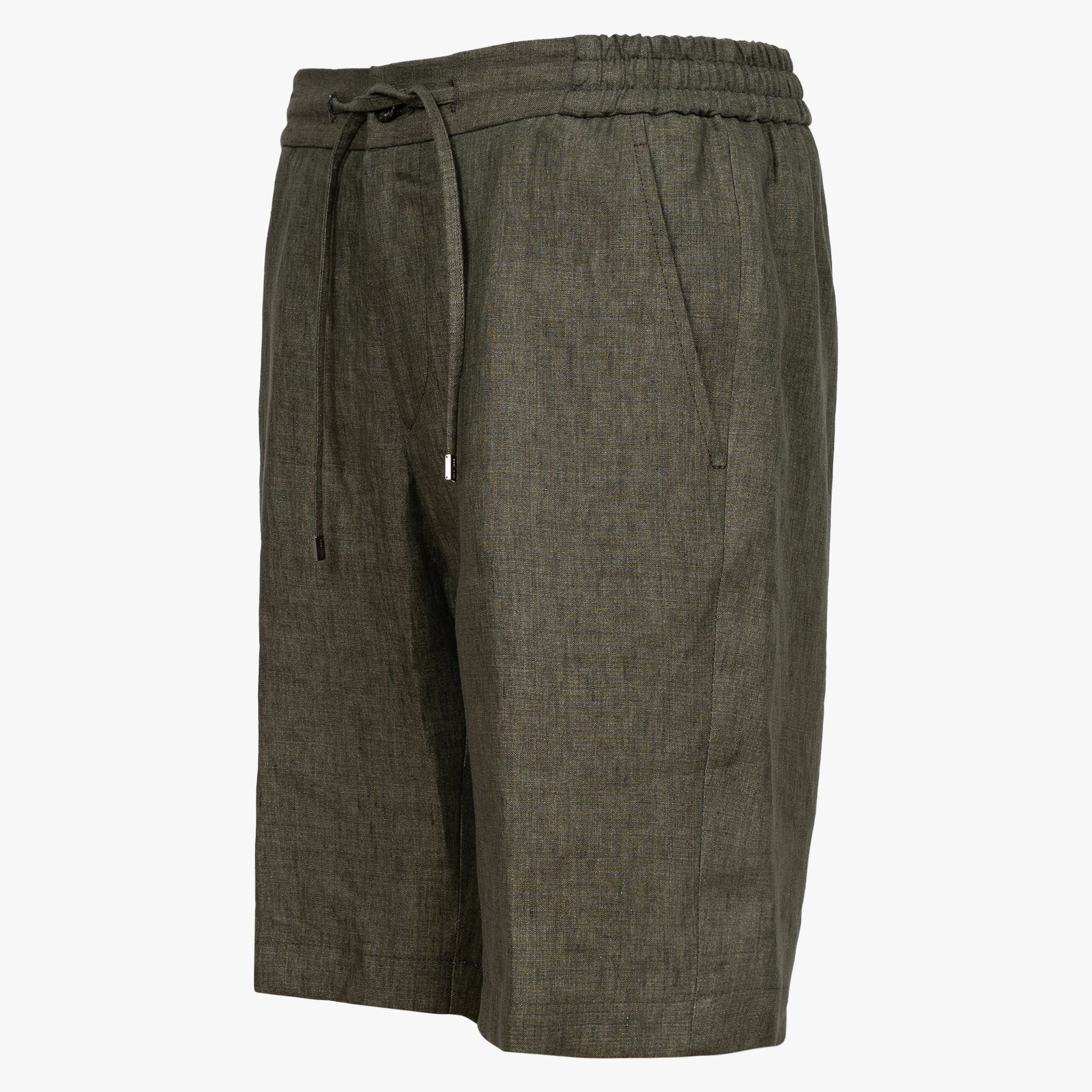 Berwich Linnen Korte Broek Groen | Spiaggia Short