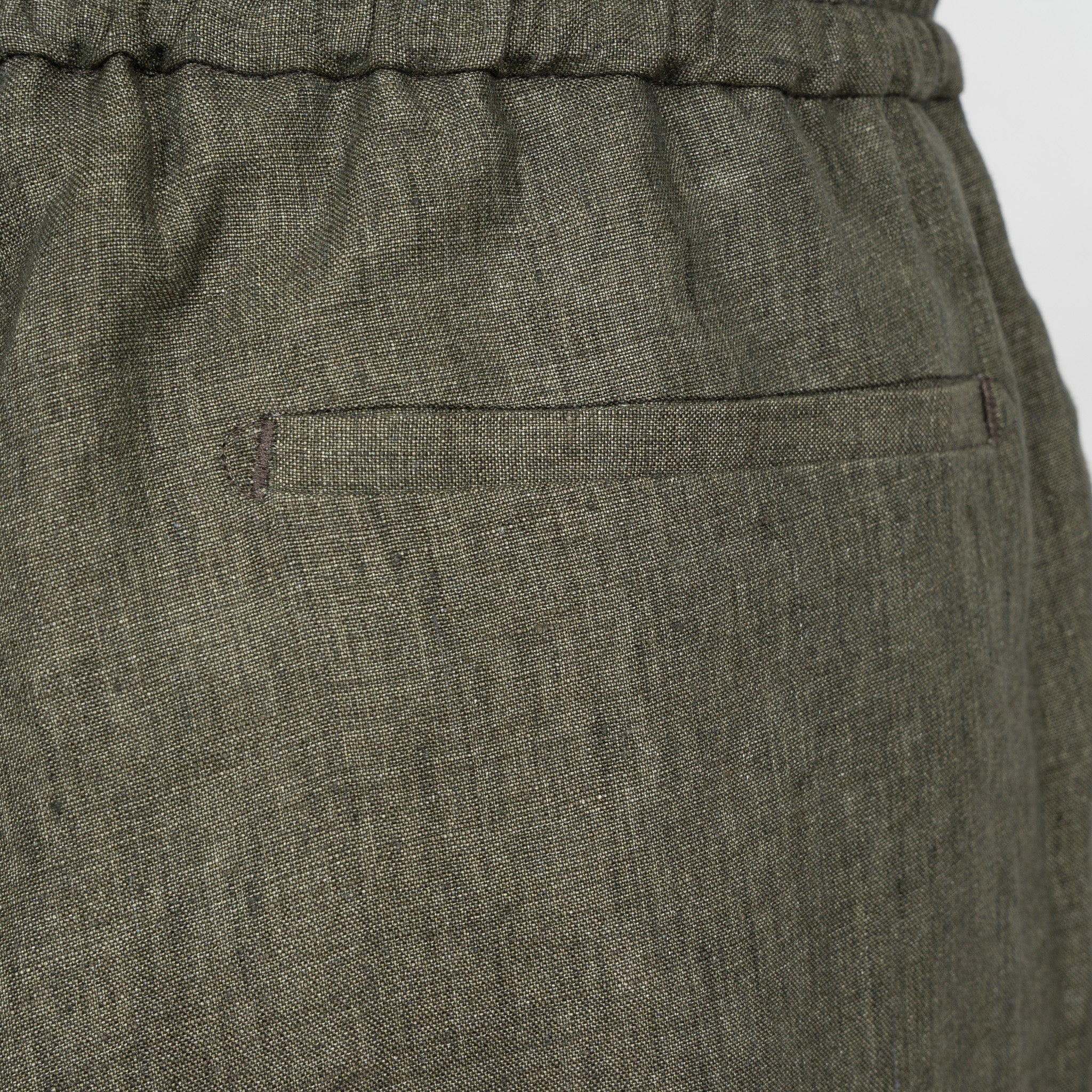 Berwich Linnen Korte Broek Groen | Spiaggia Short