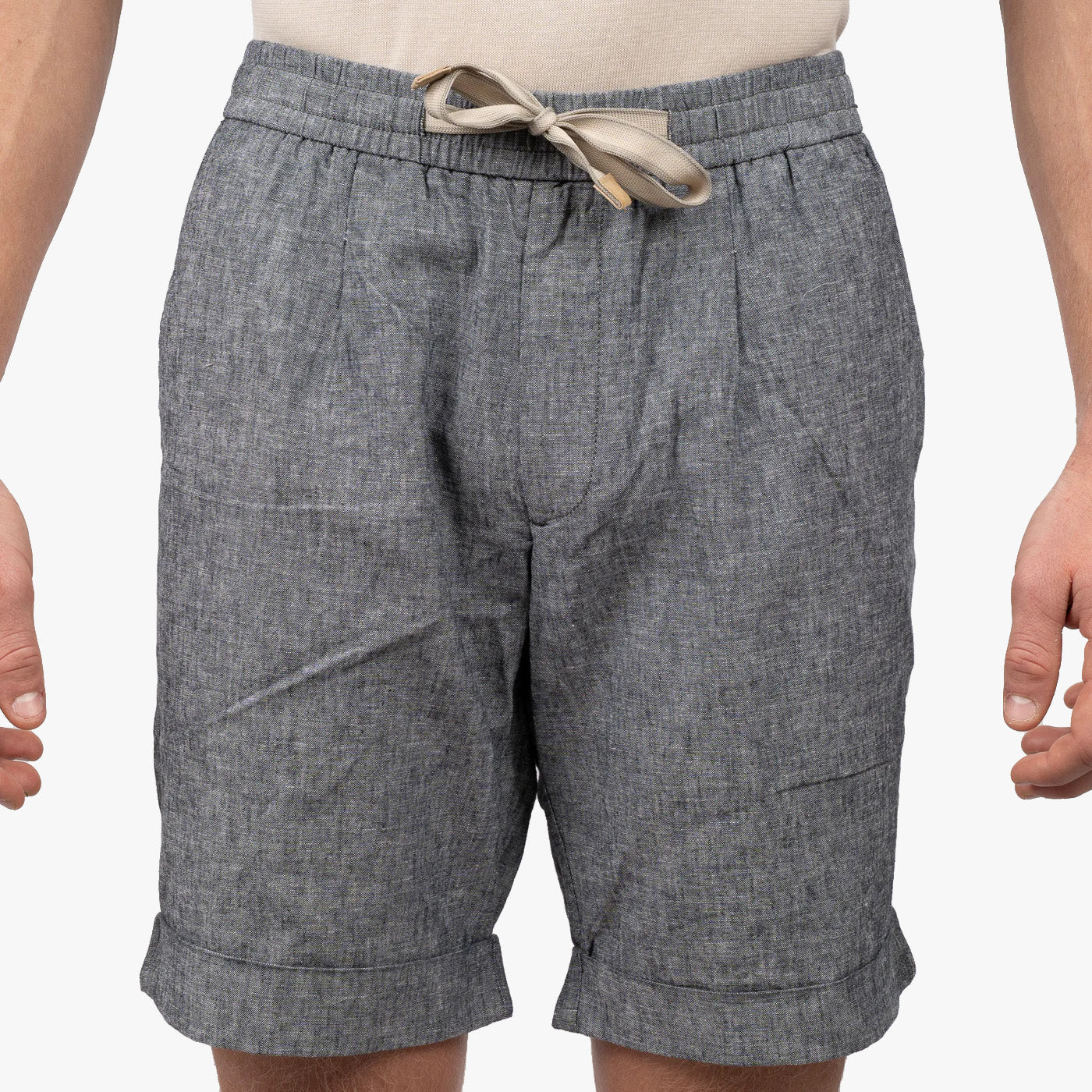 SEVEN DIALS Linnen Korte Broek Blauw | Soul