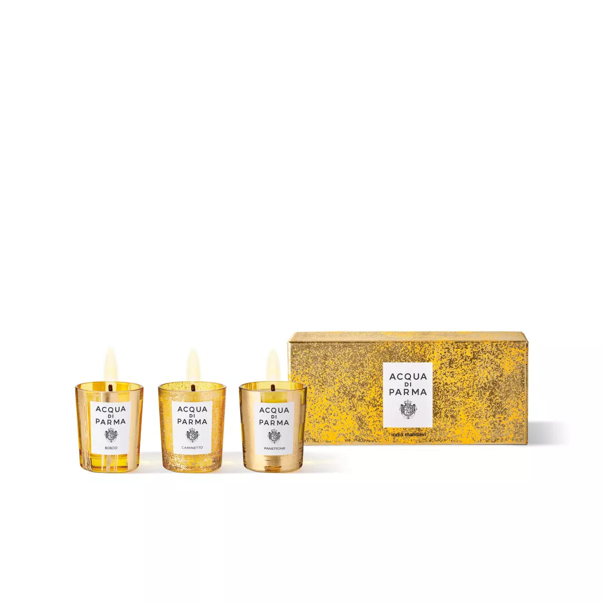 Acqua di Parma HOLIDAY CANDLE SET | BOSCO, CAMINETTO, PANETTONE