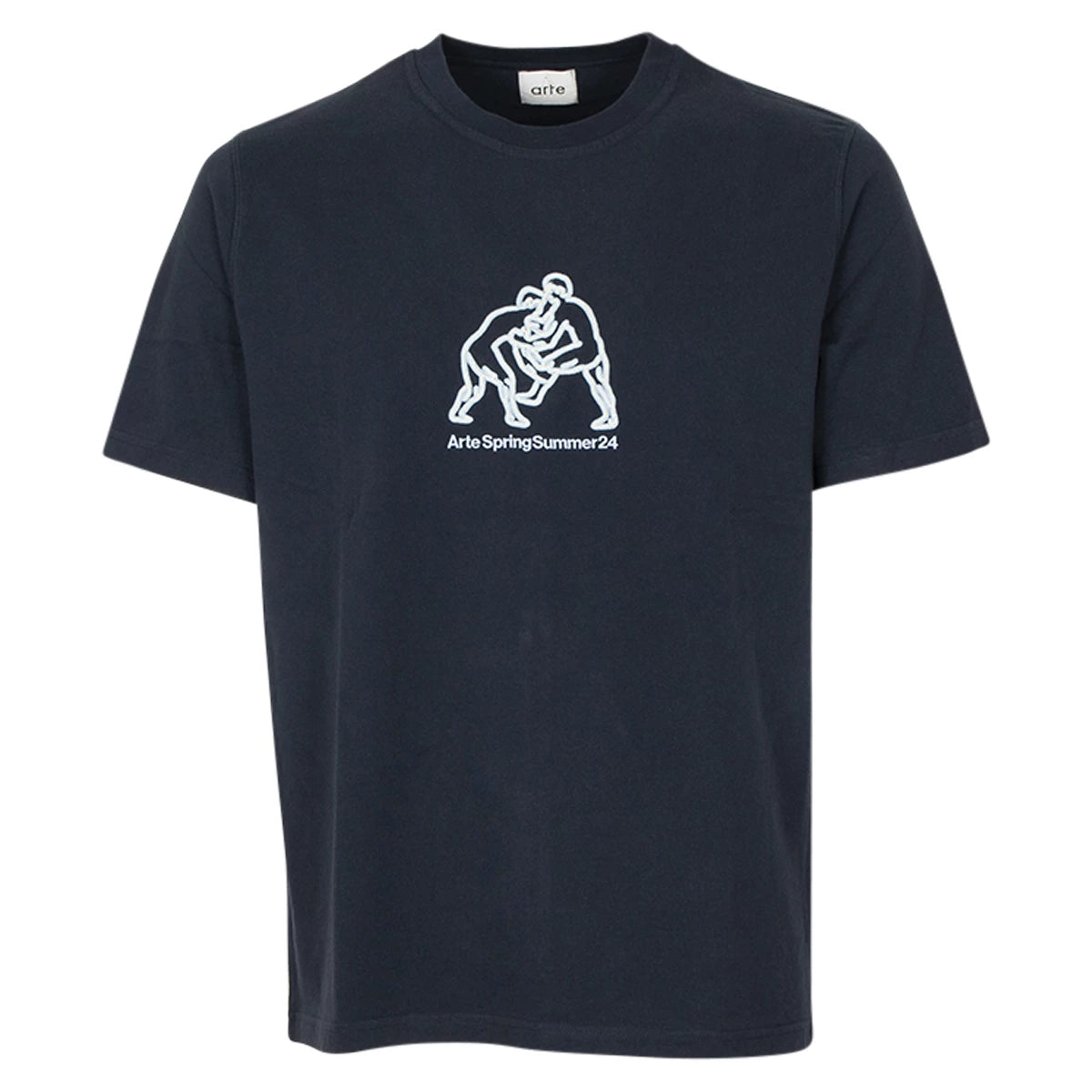 ARTE  Antwerp T-shirt donkerblauw | Teo Fighter Front