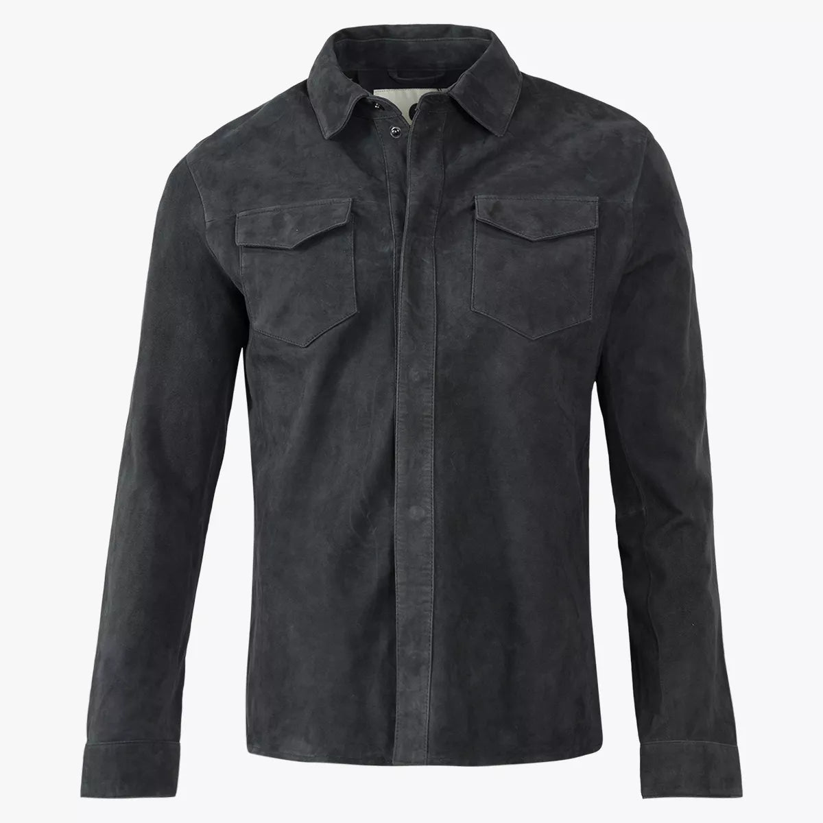 Alter Ego Overshirt Suede Donkerblauw | Robert