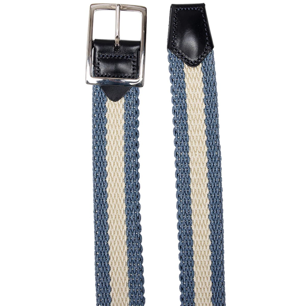 Athison Riem blauw | Melange Fabric Stretch Belt