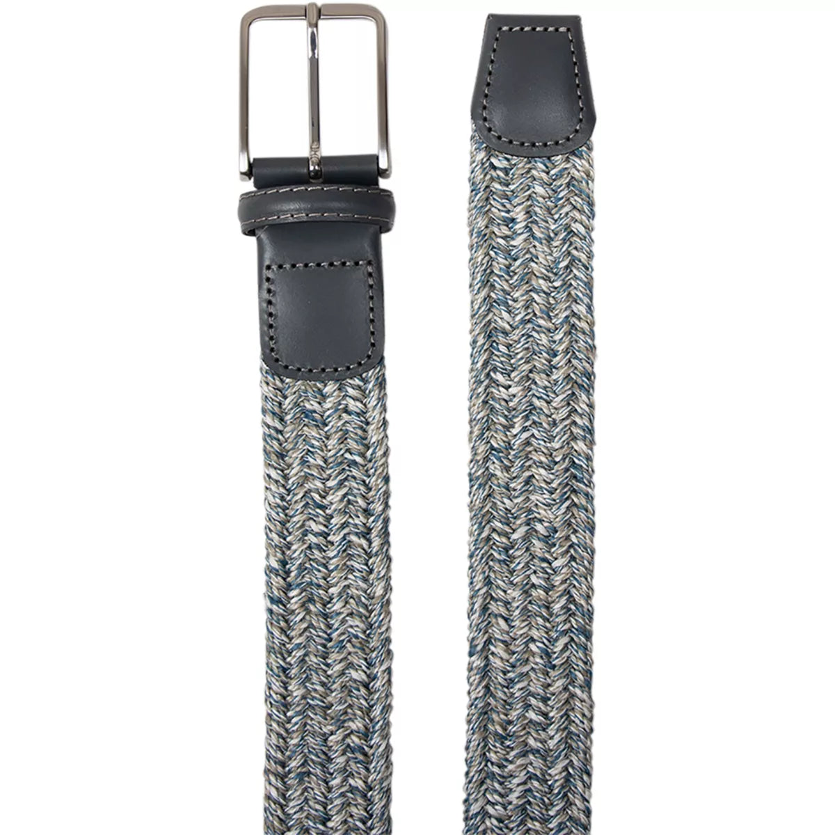 Athison Riem blauw | Melange Fabric Stretch Belt