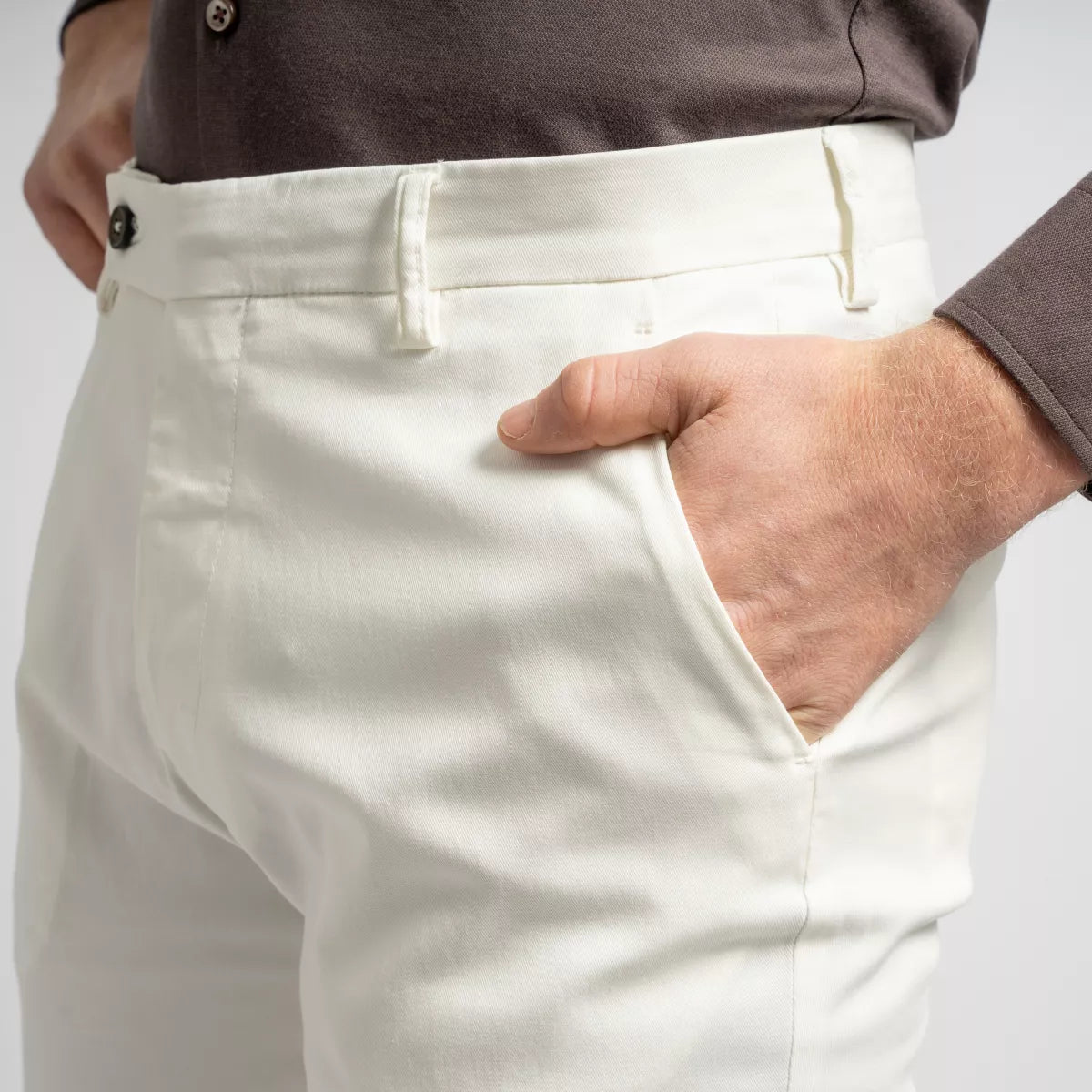 Berwich Chino Crème Wit | Morello OL0015X