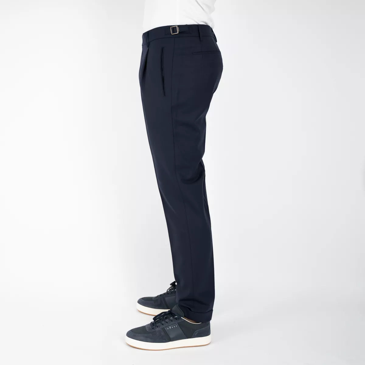 Berwich Pantalon donkerblauw | Retro