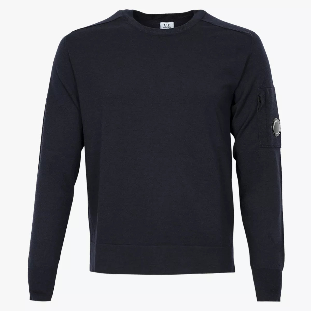 CP Company Gebreide Crewneck Trui Donkerblauw