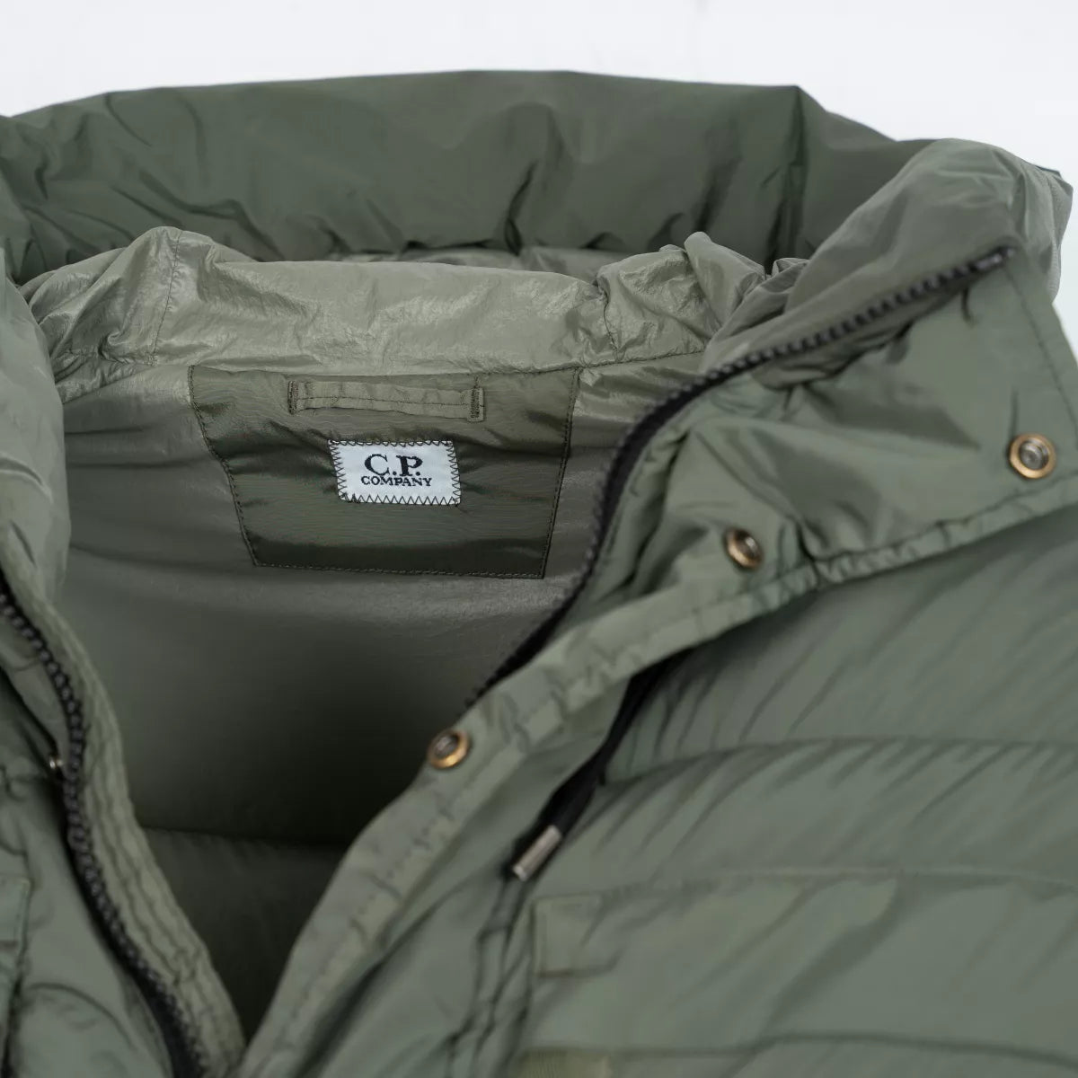 CP Company Lange Donsjas Groen | Nycra-R Hooded