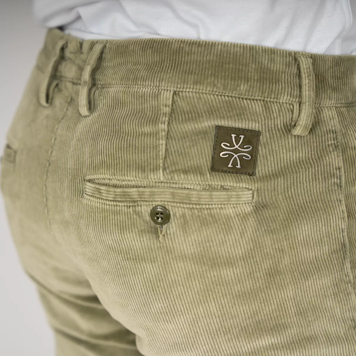 Jacob Cohen Pantalon groen corduroy | Bobby