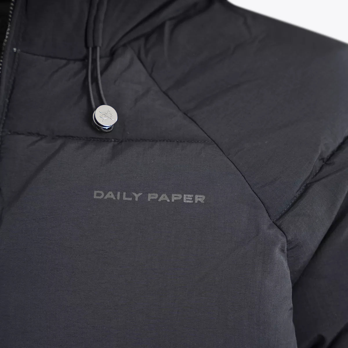 Daily Paper Pufferjack Zwart | Relaxed Puffer