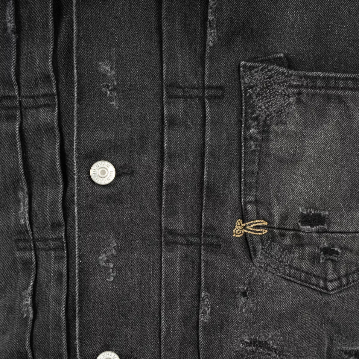 Denham Denim jack zwart | Dagger Worker Jacket