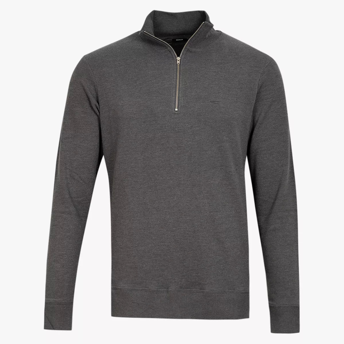 Denham Half Zip Trui Grijs | ROGER HALF-ZIP SWEATER