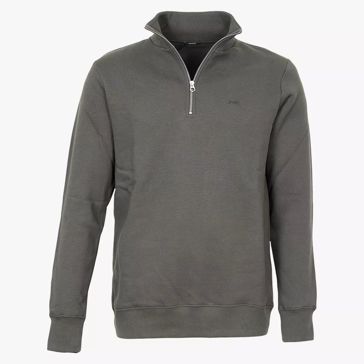 Denham Sweater Met Rits Donkergrijs | Scissor Half-Zip Sweater