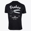 Denham T-Shirt met Backprint Zwart | Sabre Tee