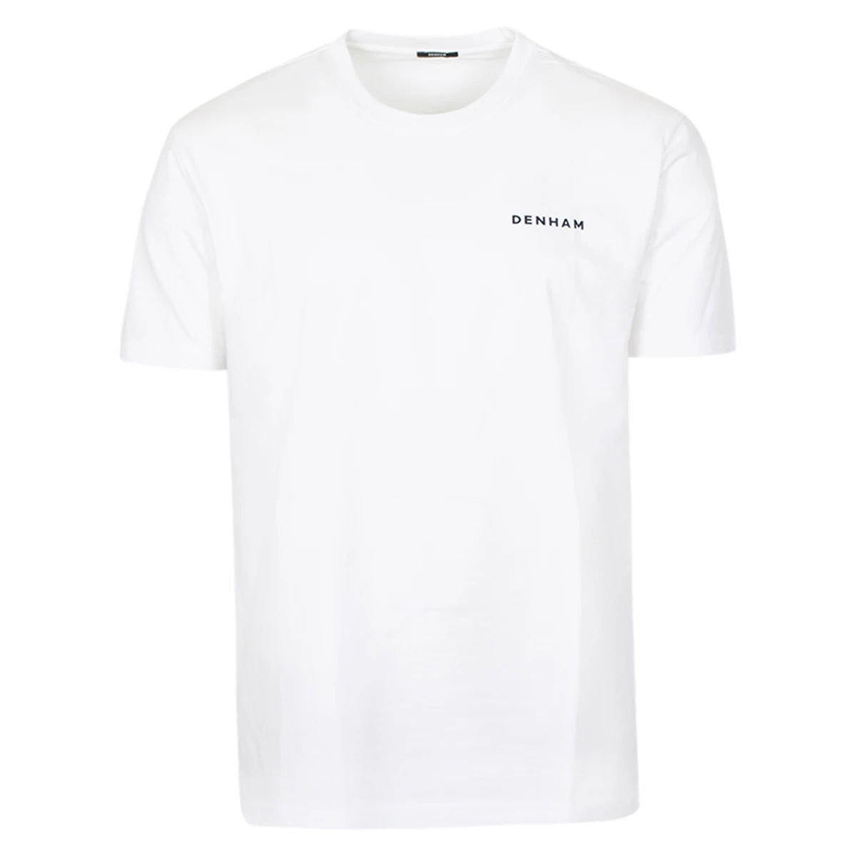 Denham T-shirt wit | Sashiko Indigo Regular