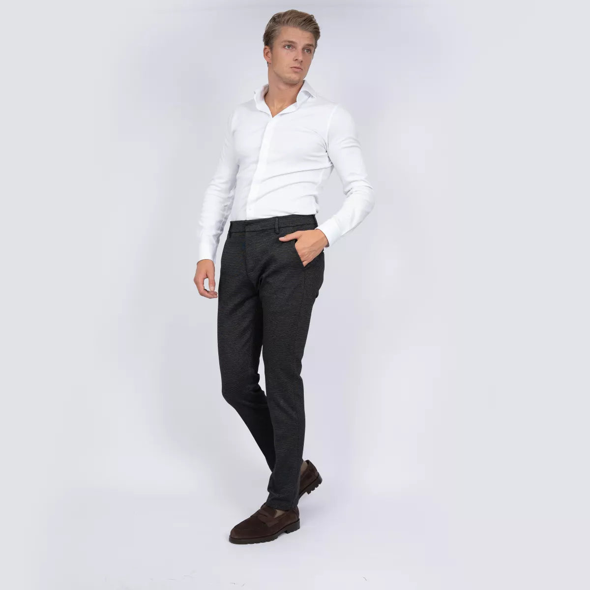 Dondup Chino Zwart | Gaubert Slim-Fit