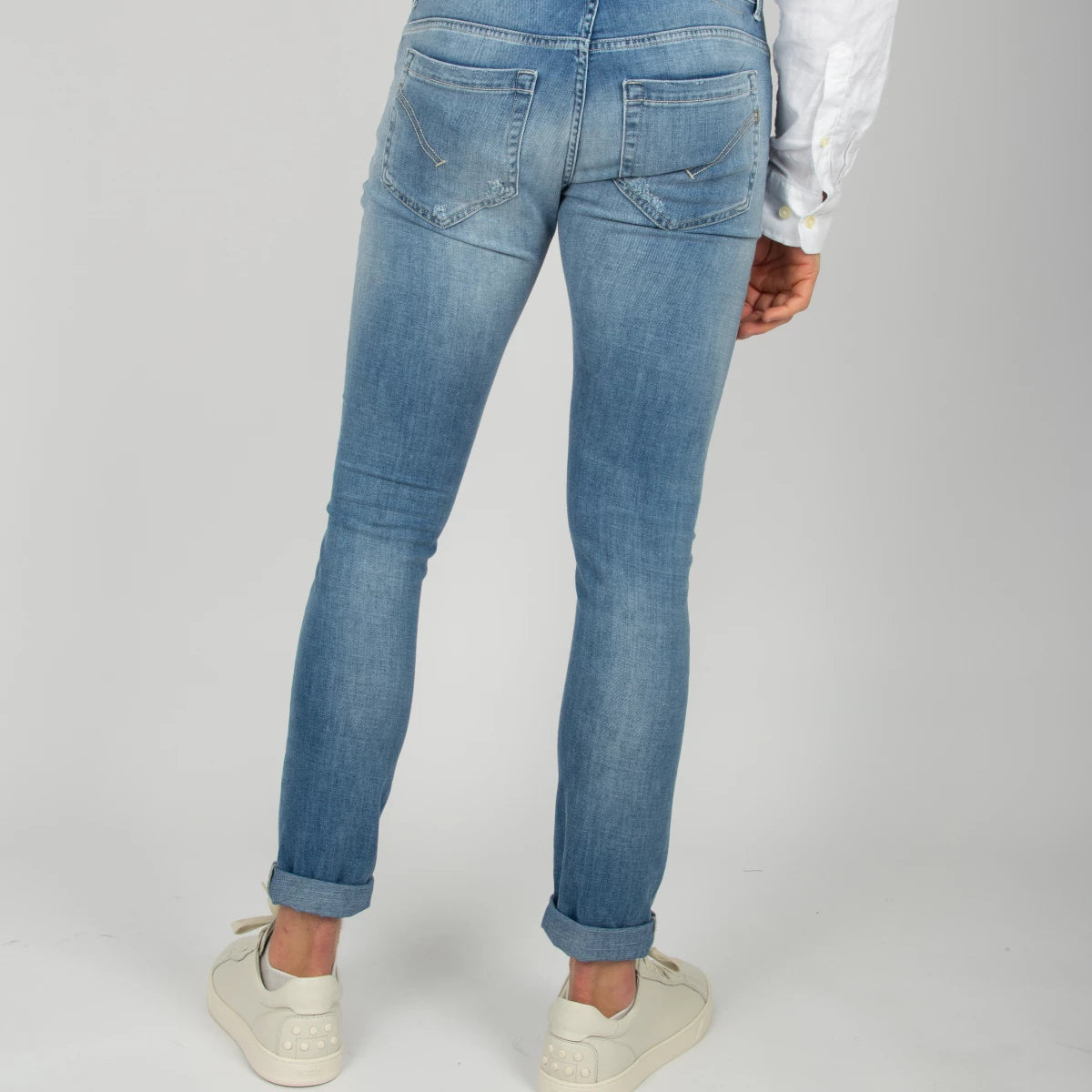 Dondup Jeans blauw met gaten