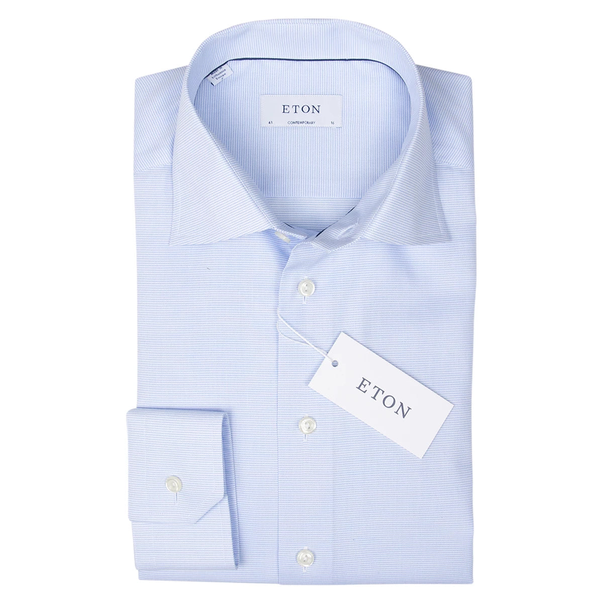 ETON Overhemd lichtblauw geruit | Contemporary