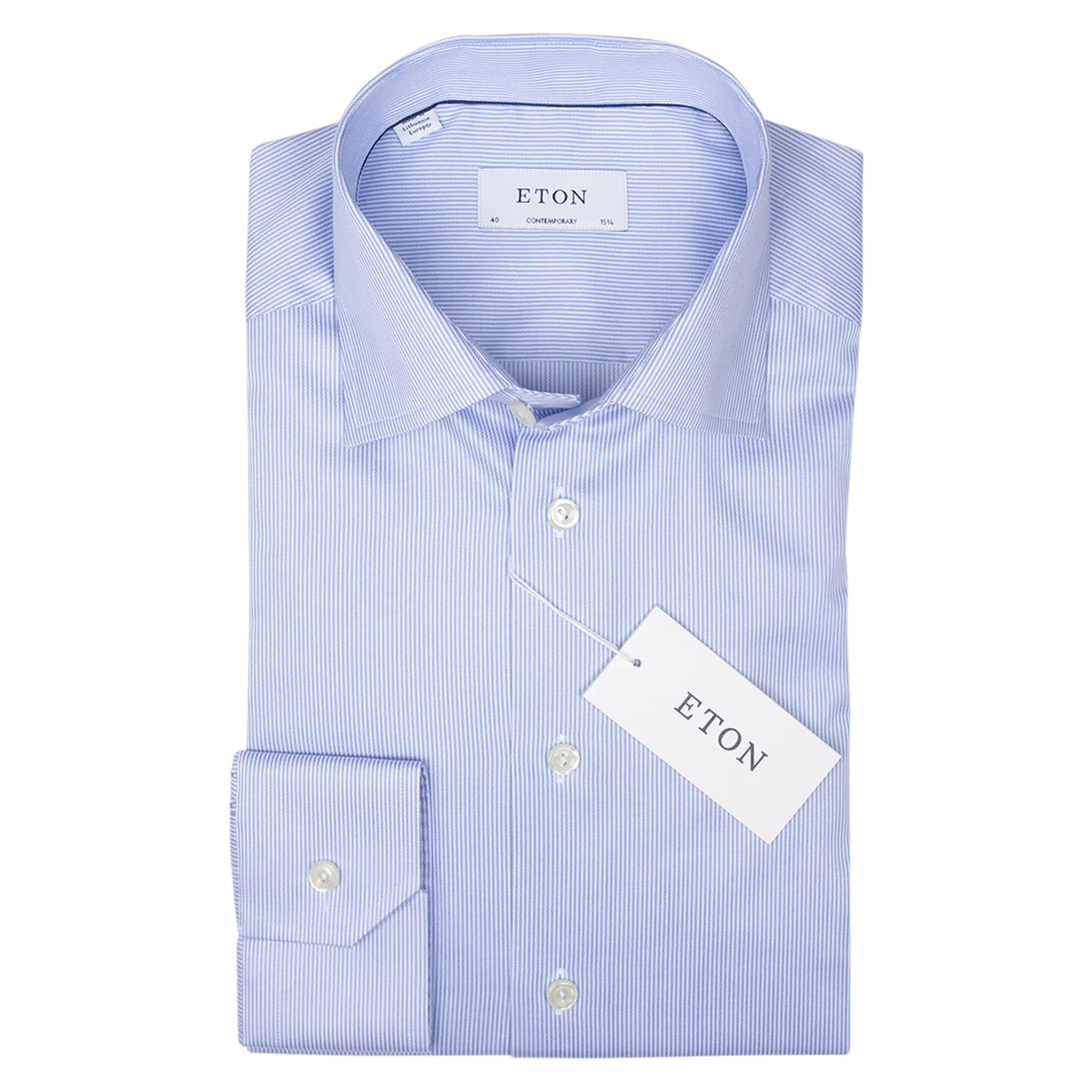 ETON Overhemd lichtblauw strepen | Contemporary