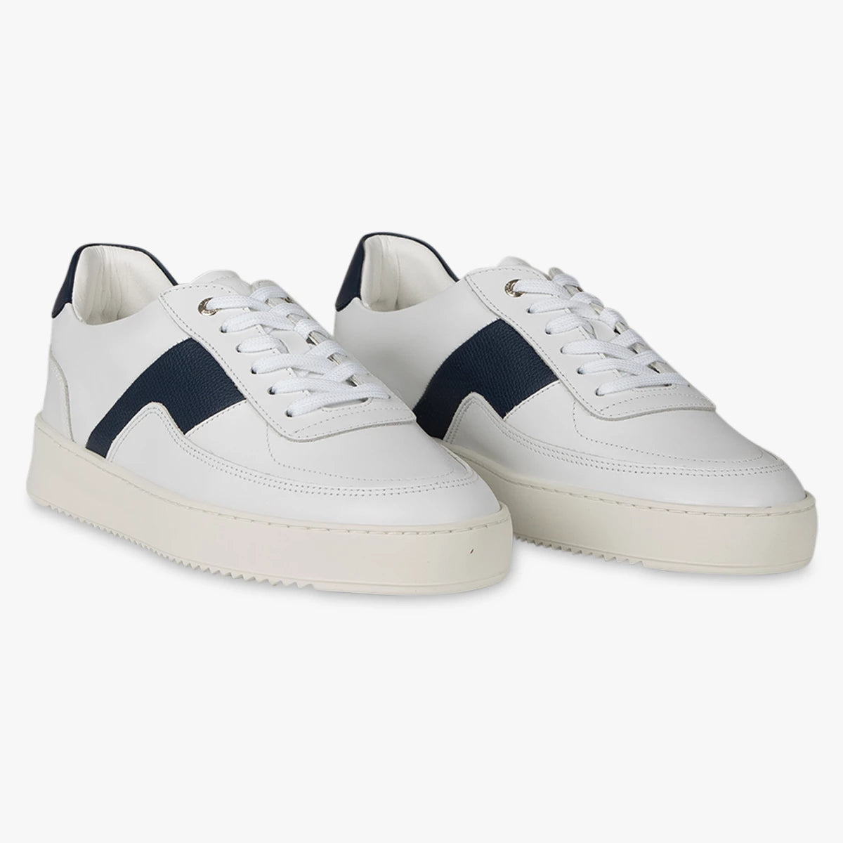 Filling Pieces Sneaker wit met blauw | Mondo Game