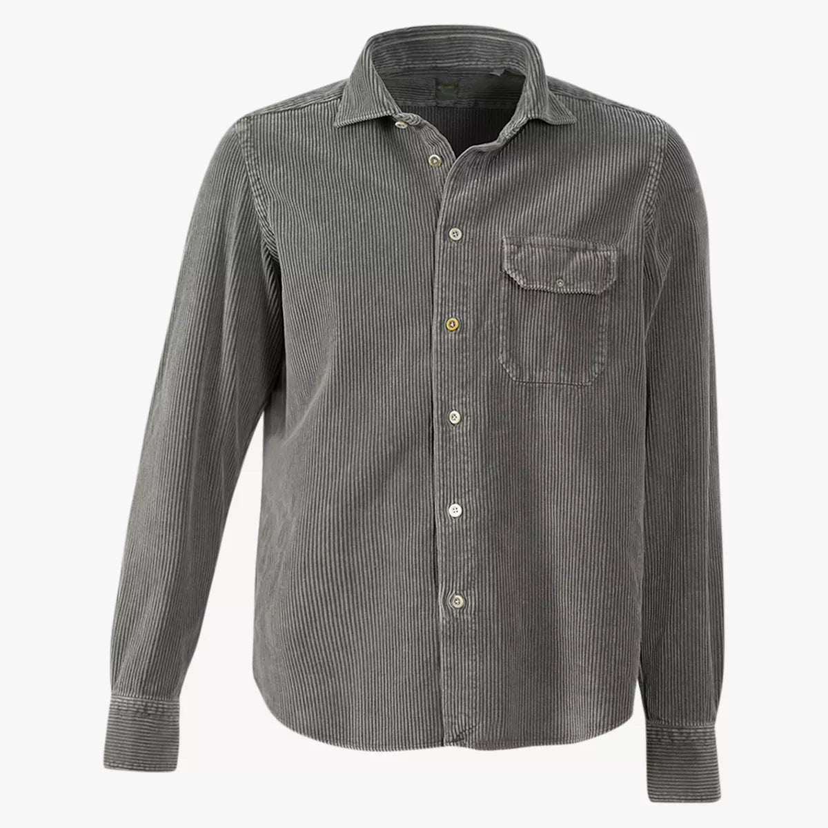 Finamore Overshirt Corduroy Taupe