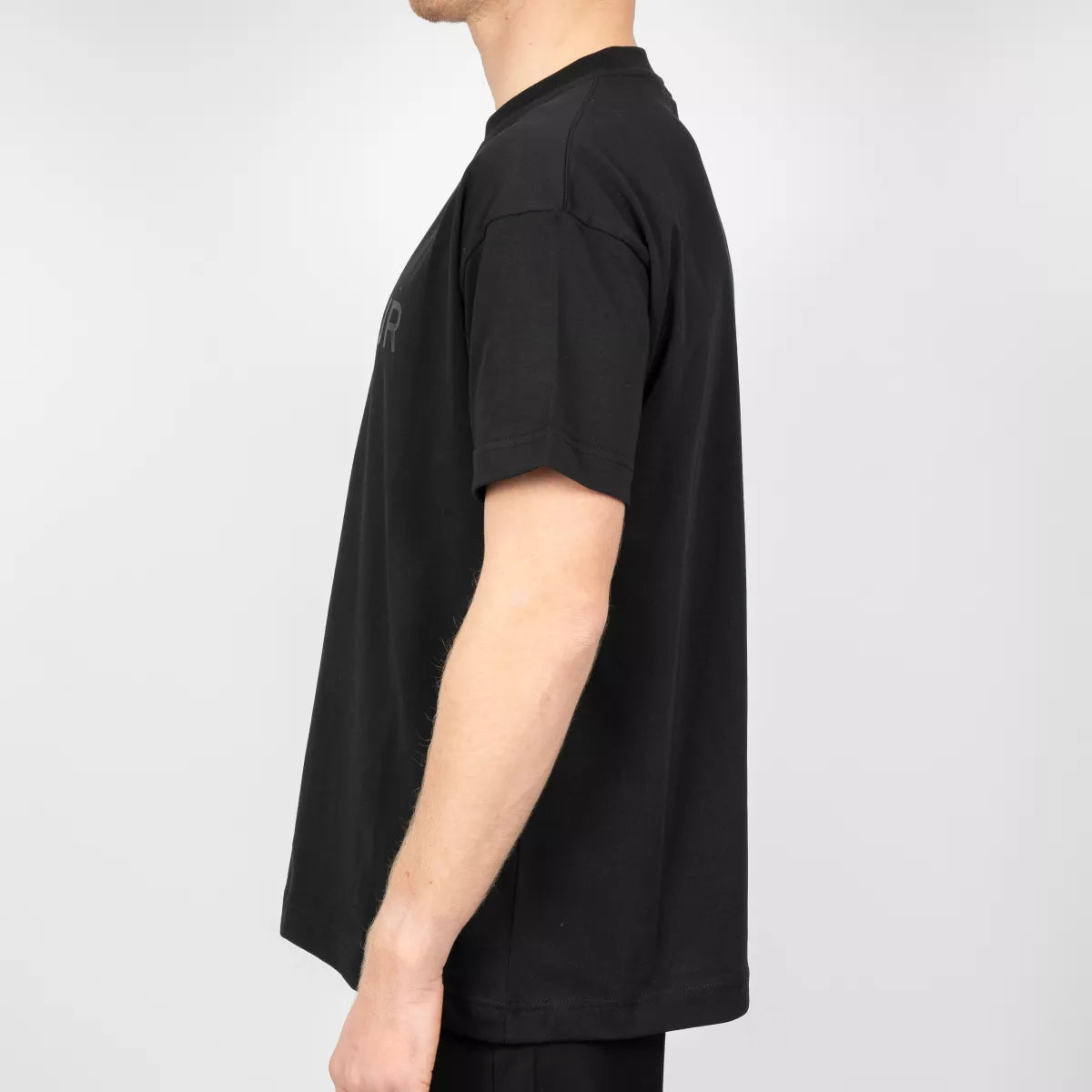 Flaneur Shirt Zwart | Tonal Logo